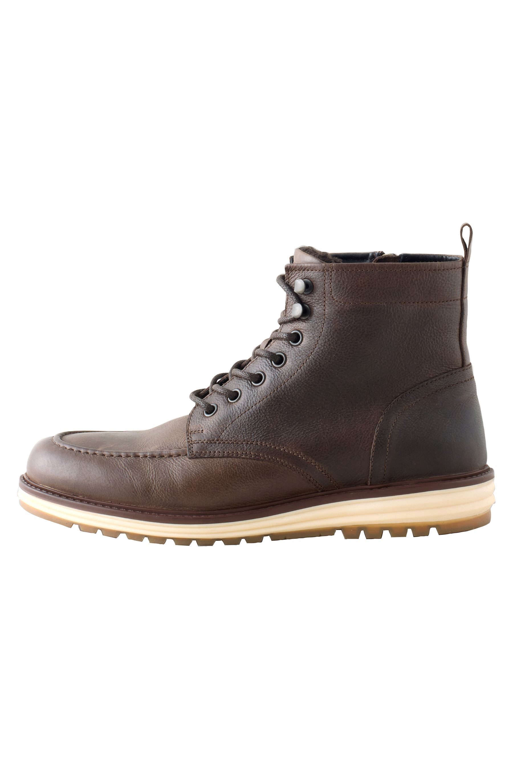Hohe Norweger-Stiefel aus Leder Stiefel