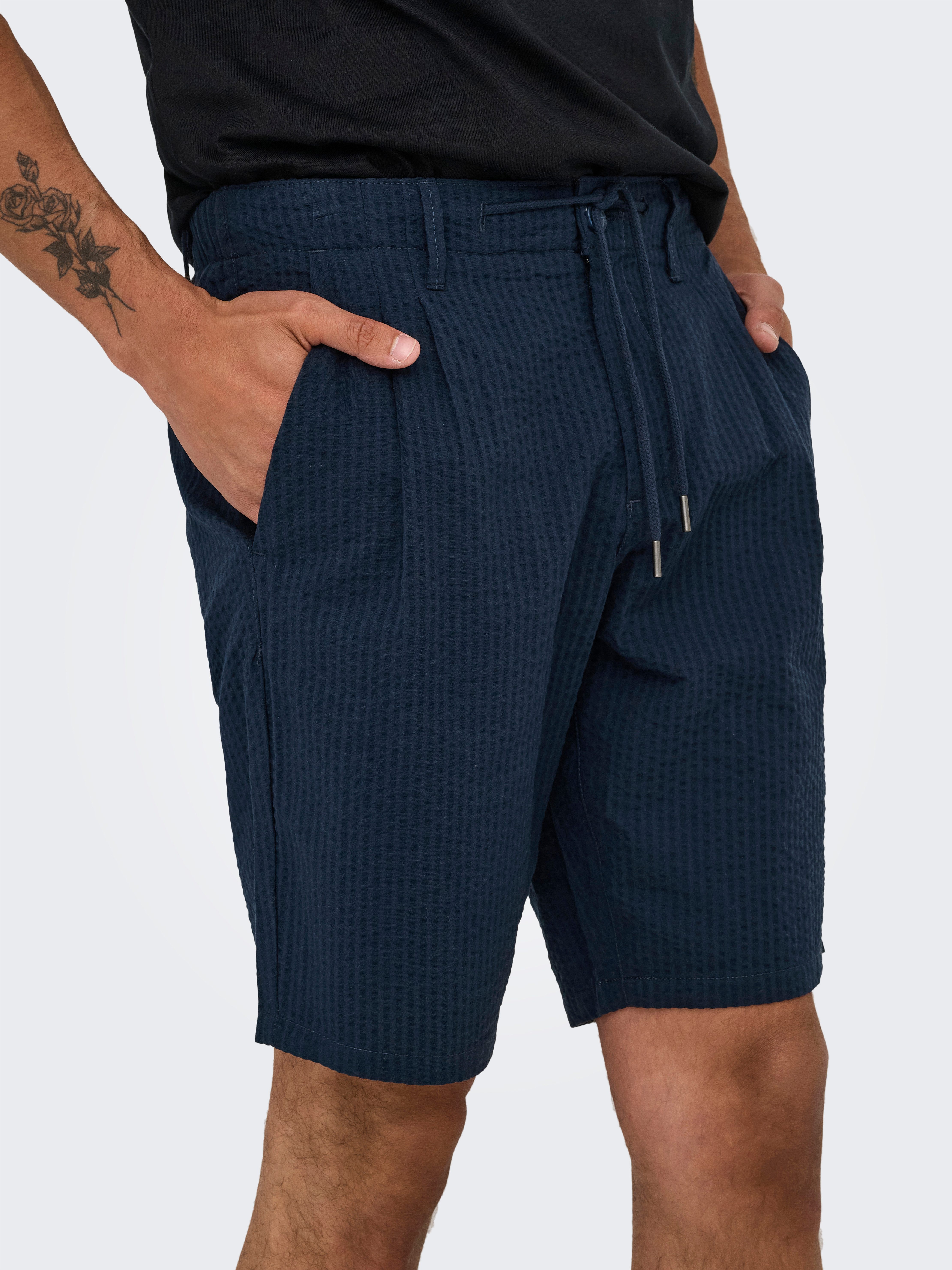 ONLY & SONS Shorts ONSLEO LIFE 0009 SEERSUCKER SHORTS NOOS