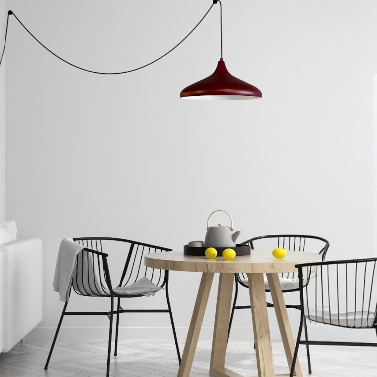 Bamyum Pendelleuchte Champion Pendelleuchte mit Stecker 35 cm, Metall mit 4 günstig online kaufen