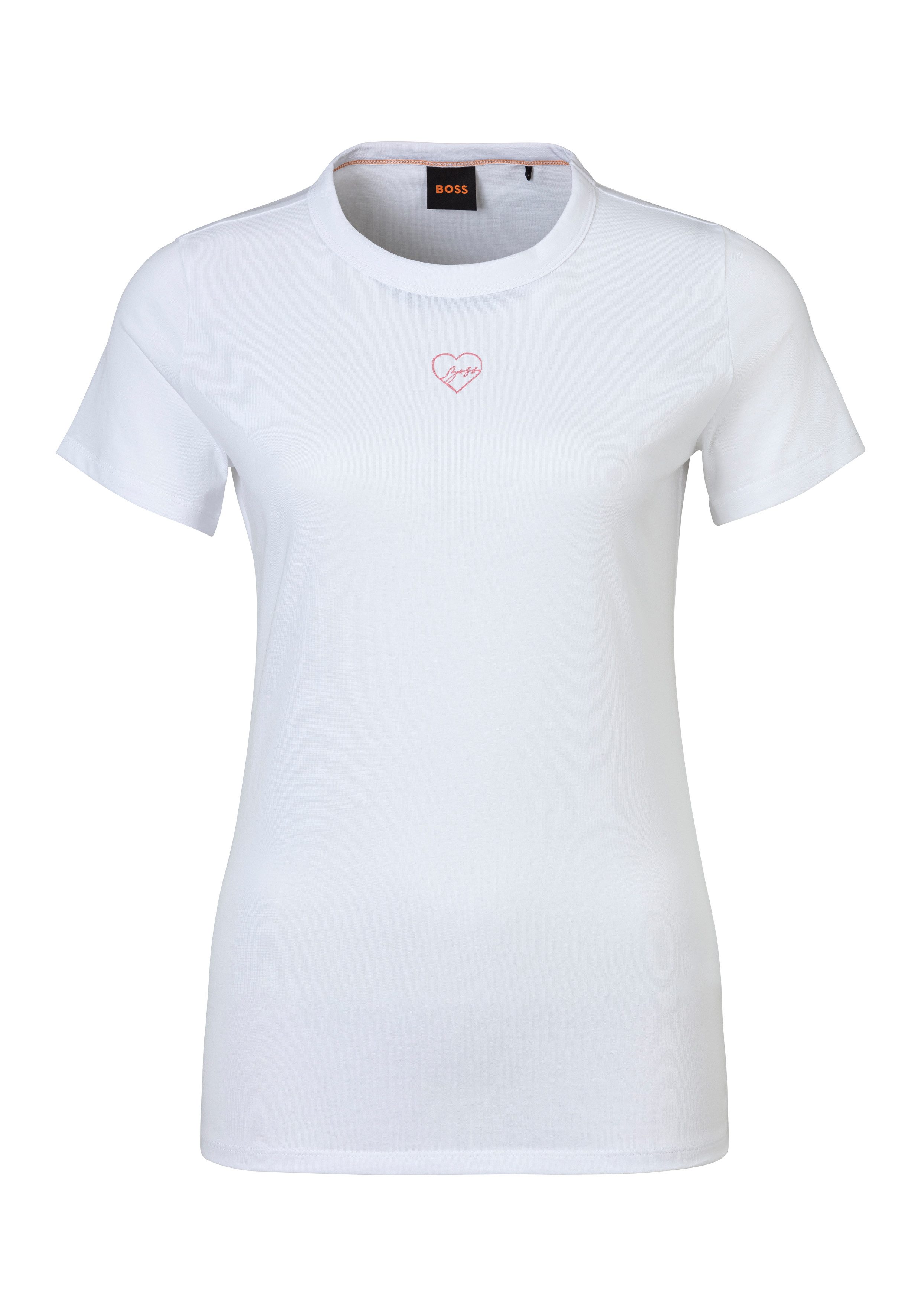 BOSS ORANGE T-Shirt Elogo Premium Damenmode günstig online kaufen