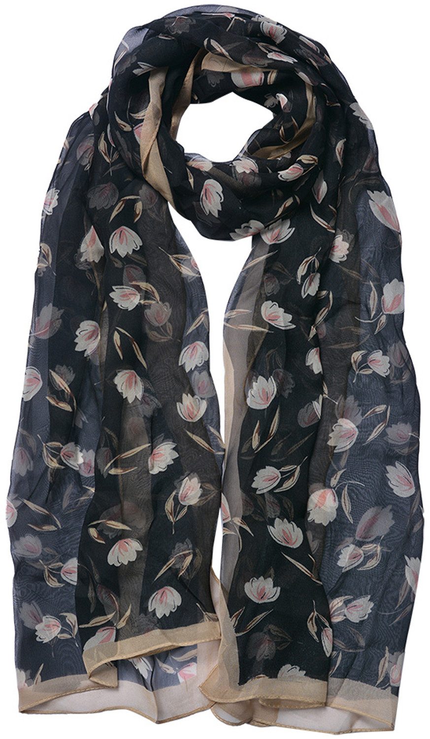 Juleeze Schal Gentle Breeze, (1-St. 1-teilig), leichter Damen Schal mit Blumenmuster