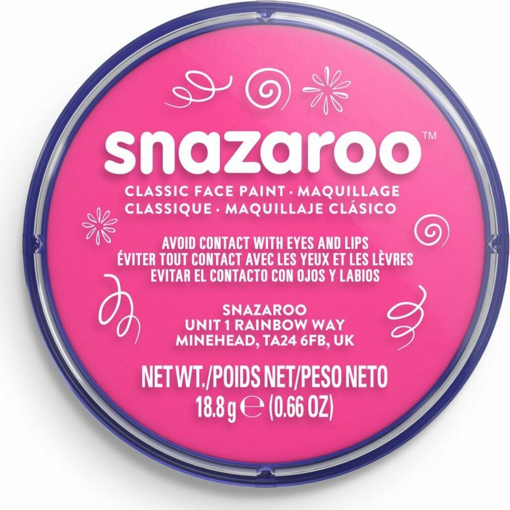 snazaroo Theaterschminke SNAZAROO Gesichtsfarbe Bright Pink 18ml