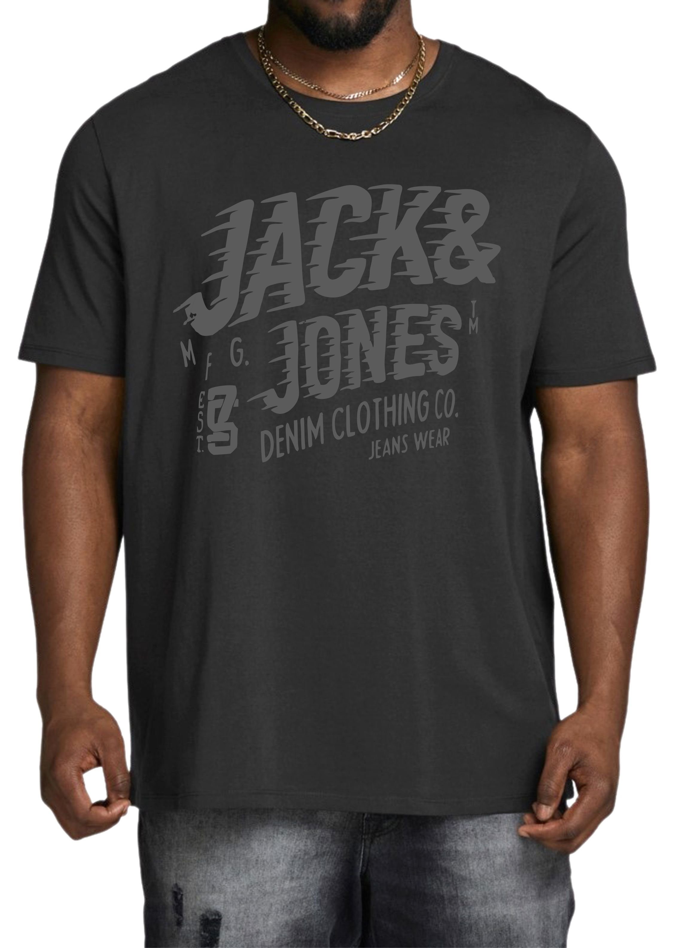 Jack & Jones Print-Shirt Übergrößen, Big Size, aus Baumwolle OPT1 | T-Shirts