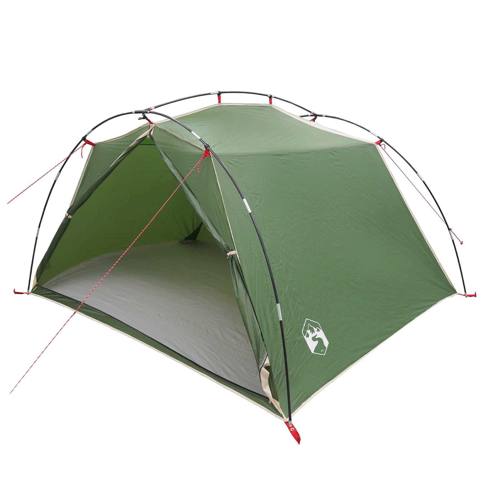 vidaXL Tunnelzelt Tunnelzelt 4 Personen Grün 185T Polyester mit PU-Beschichtung, (1 tlg)
