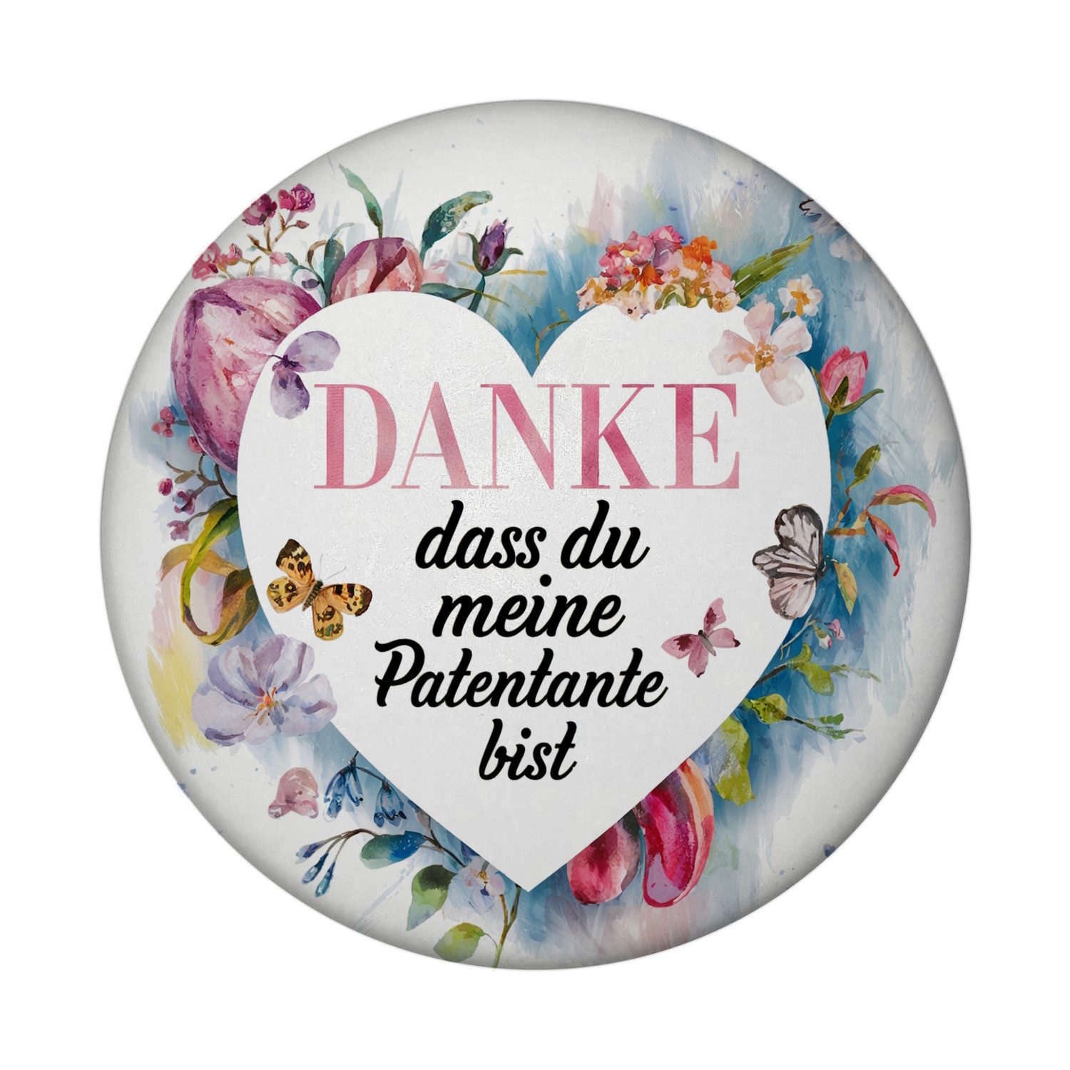 Magnet Danke Patentante Magnet Herz Danksagung