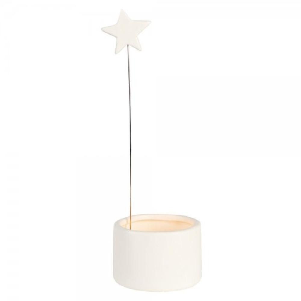 Räder Windlicht Design Teelichthalter Wunschlicht Stern Weiß günstig online kaufen