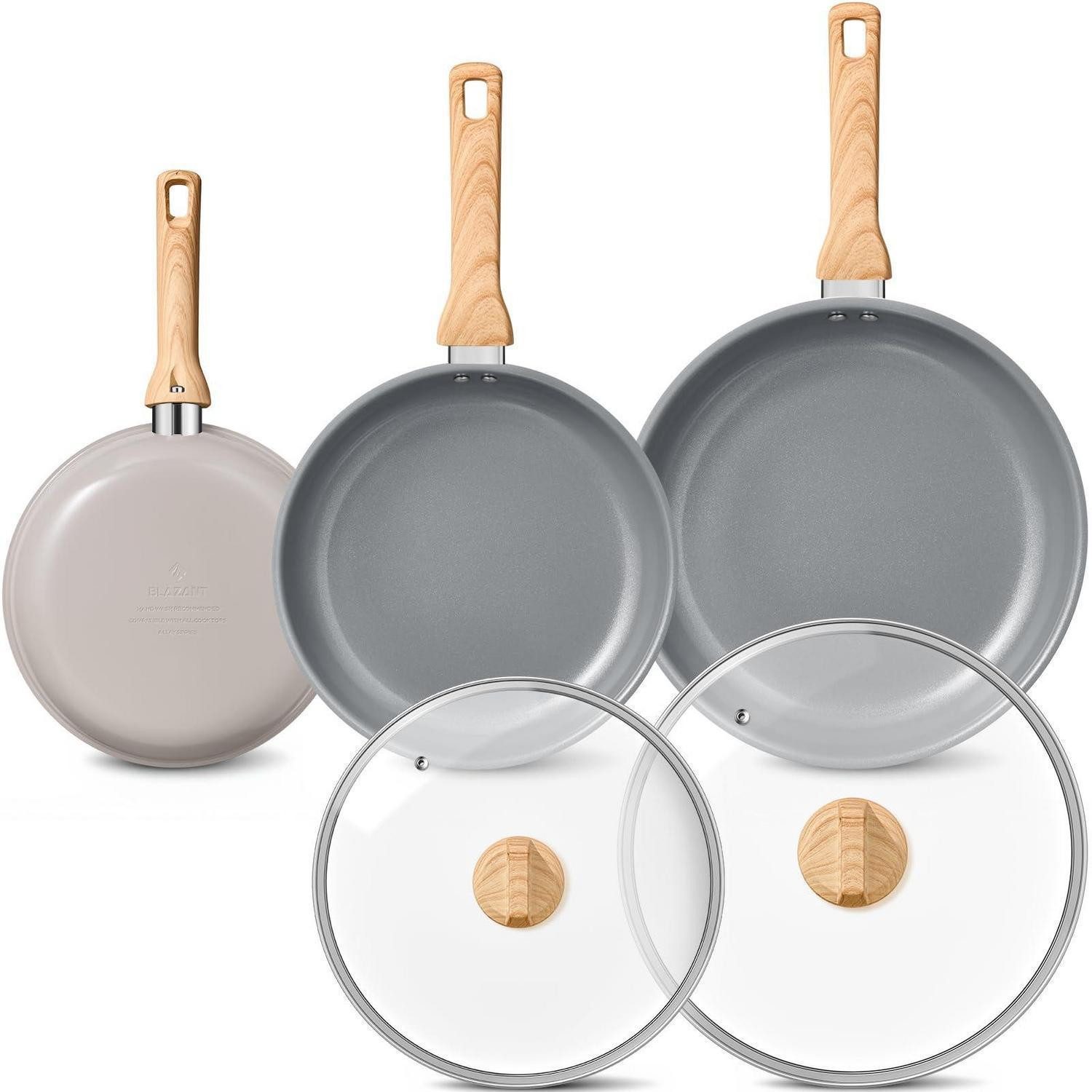 LuxusKollektion Pfannen-Set Keramik Pfannenset Induktion 5-teilig
