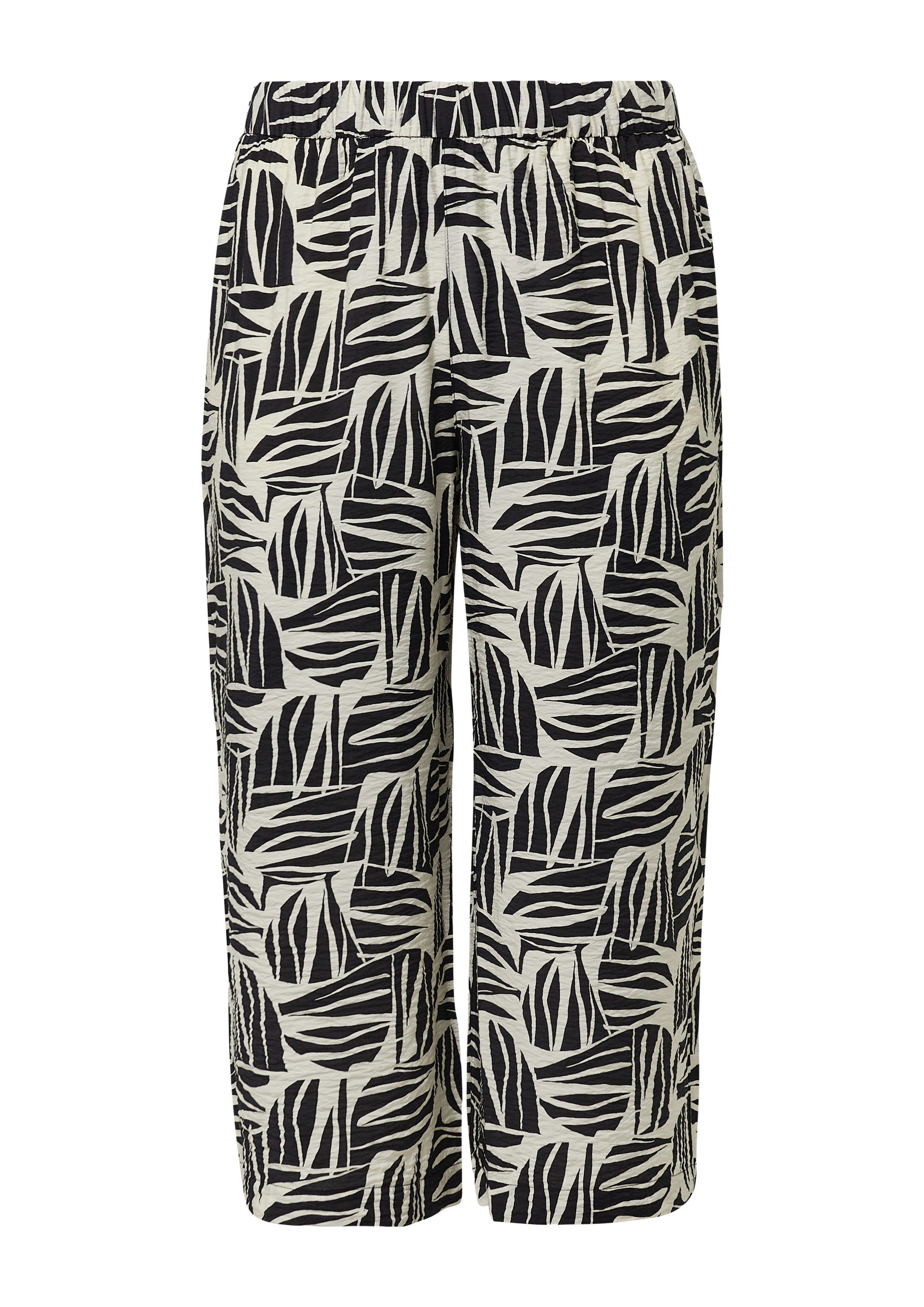 s.Oliver Culotte Hose Culotte aus Viskosemix mit All-over-Print günstig online kaufen