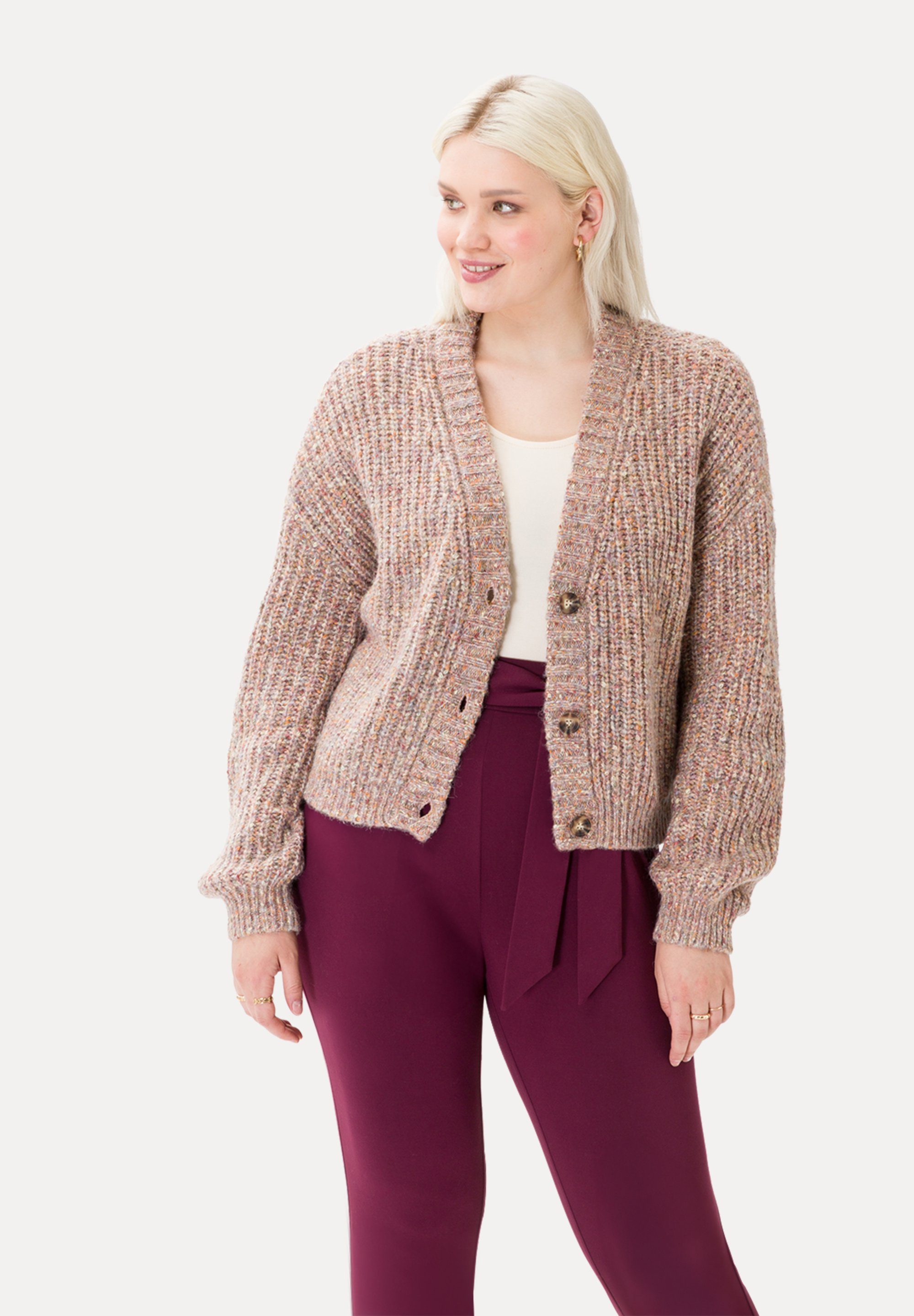 Les Lunes Strickjacke Margot weicher Stoff, ressourcenschonend entwickelt