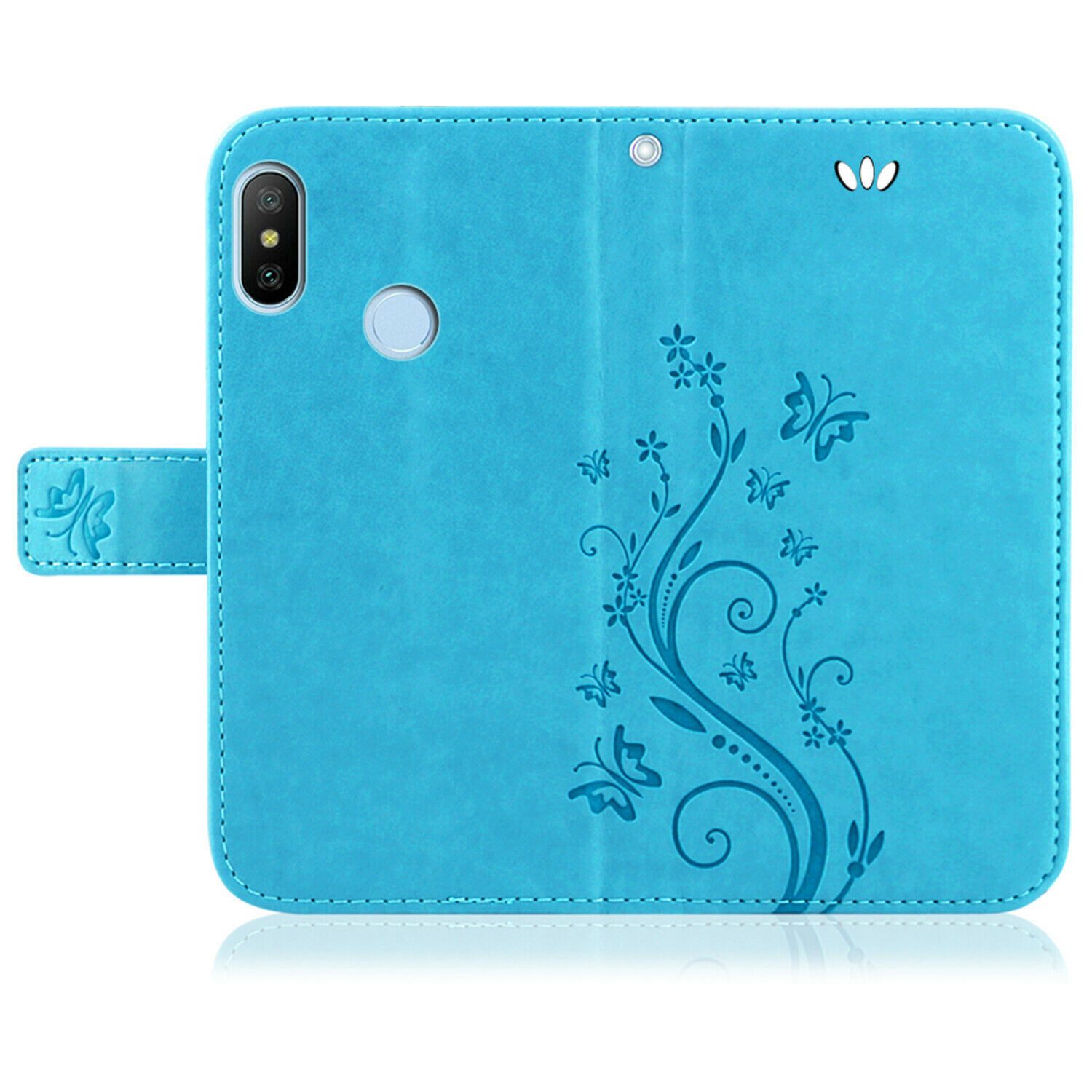 betterfon Handyhülle für Xiaomi Hülle mit [Standfunktion][Kartenfächern], Bookstyle-Hülle: Magnetverschluss 3 Kartenfächer & Standfunktion