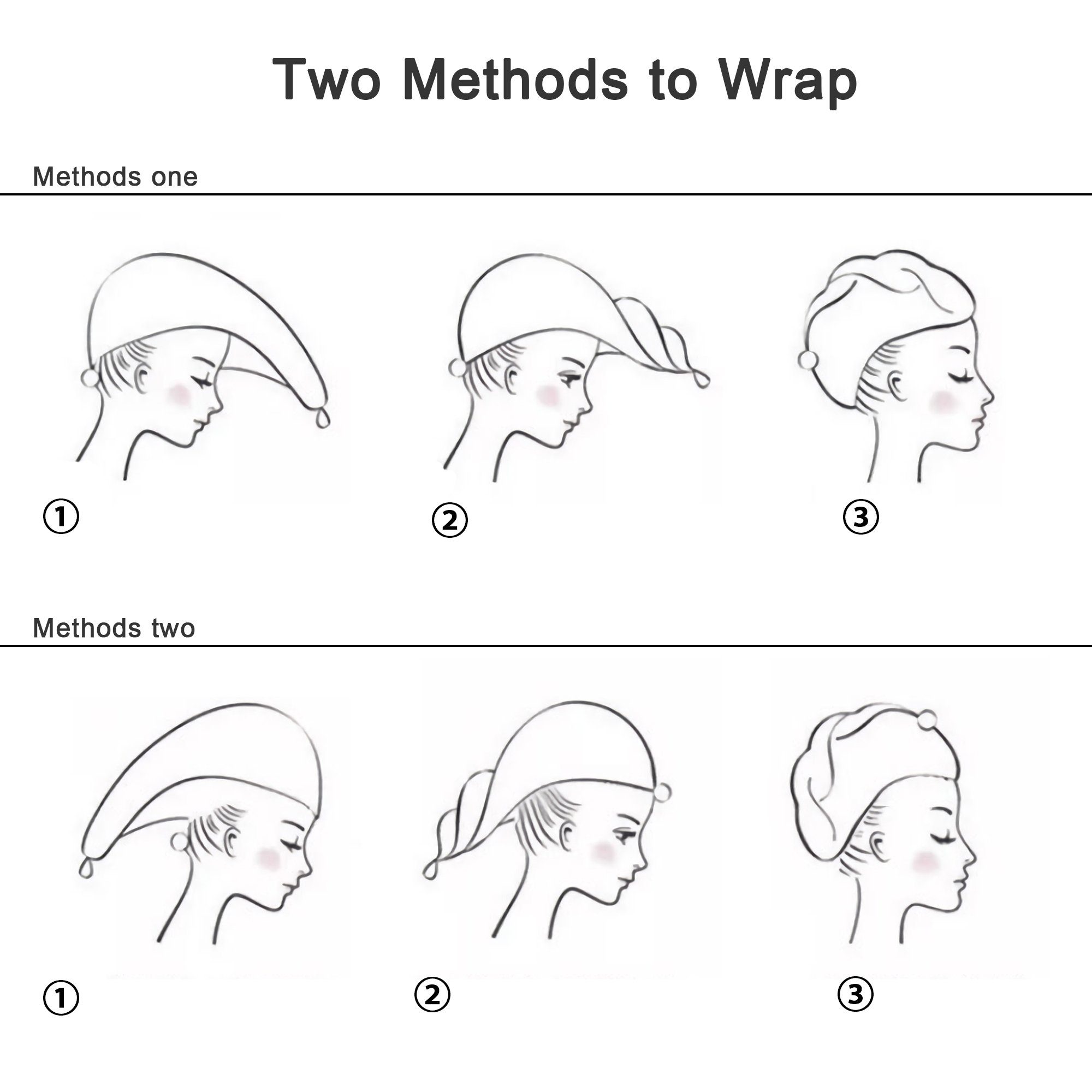 (1-St), haarschonenden zum Trockentuch Intirilife Rosa Trocknen Turban-Handtuch, Haarturban und schnellen