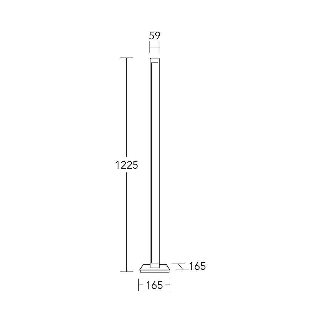 HerzBlut LED Stehlampe Leonora LED mini Altholz, LED wechselbar