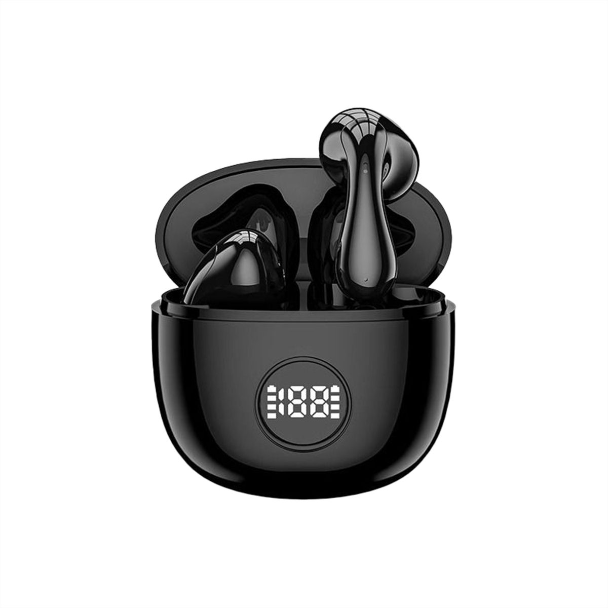 carefully selected Kabelloser In-Ear-Kopfhörer mit LED-Anzeige, Geräuschunterdrückung In-Ear-Kopfhörer (Bluetooth V5.3 + intelligente Digitalanzeige + super lange Akkulaufzeit) Schwarz