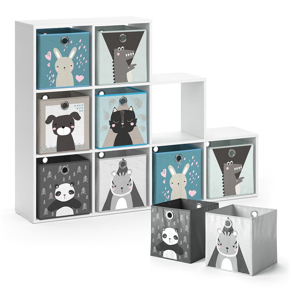 Vicco Bücherregal, Weiß, 142.5 x 107.8 günstig online kaufen
