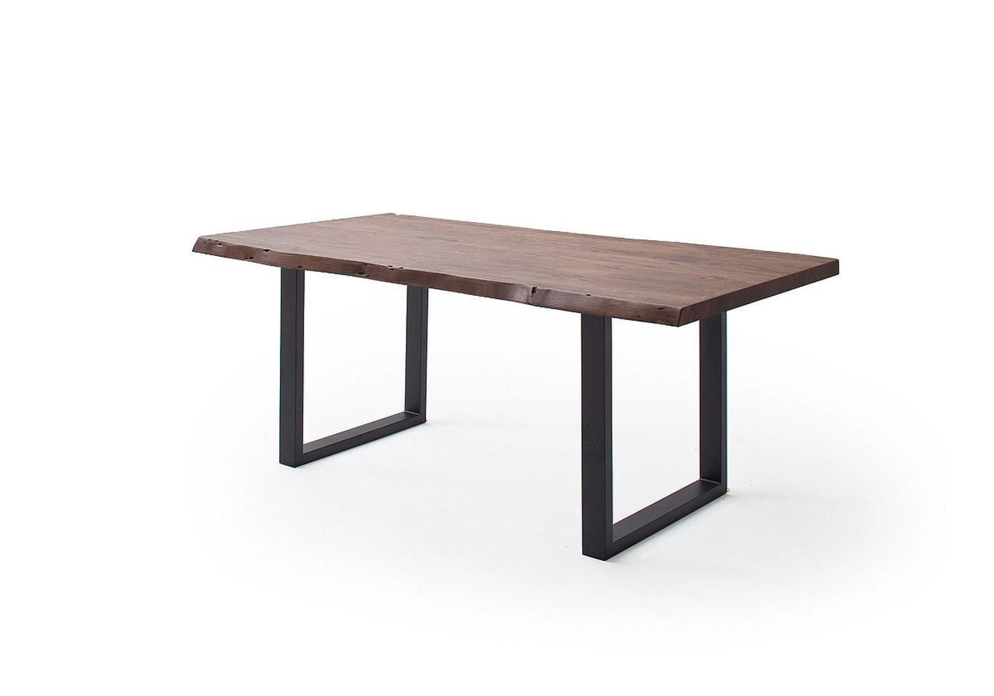 freiraum Baumkantentisch Calabria, in Akazie walnuss/anthrazit - 240x79,5x100 (BxHxT)