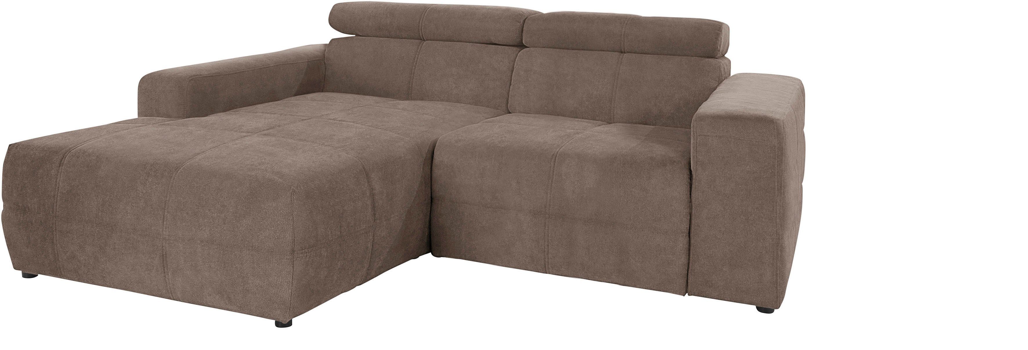 DOMO collection Ecksofa Brandon, inkl. Kopfteilverstellung, günstig online kaufen