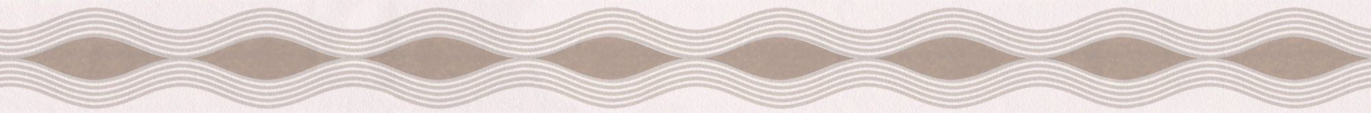 Création selbstklebend braun/creme/beige Only Tapete Bordüre geometrisch, Uni Borders, A.S. aufgeschäumt, Bordüre,