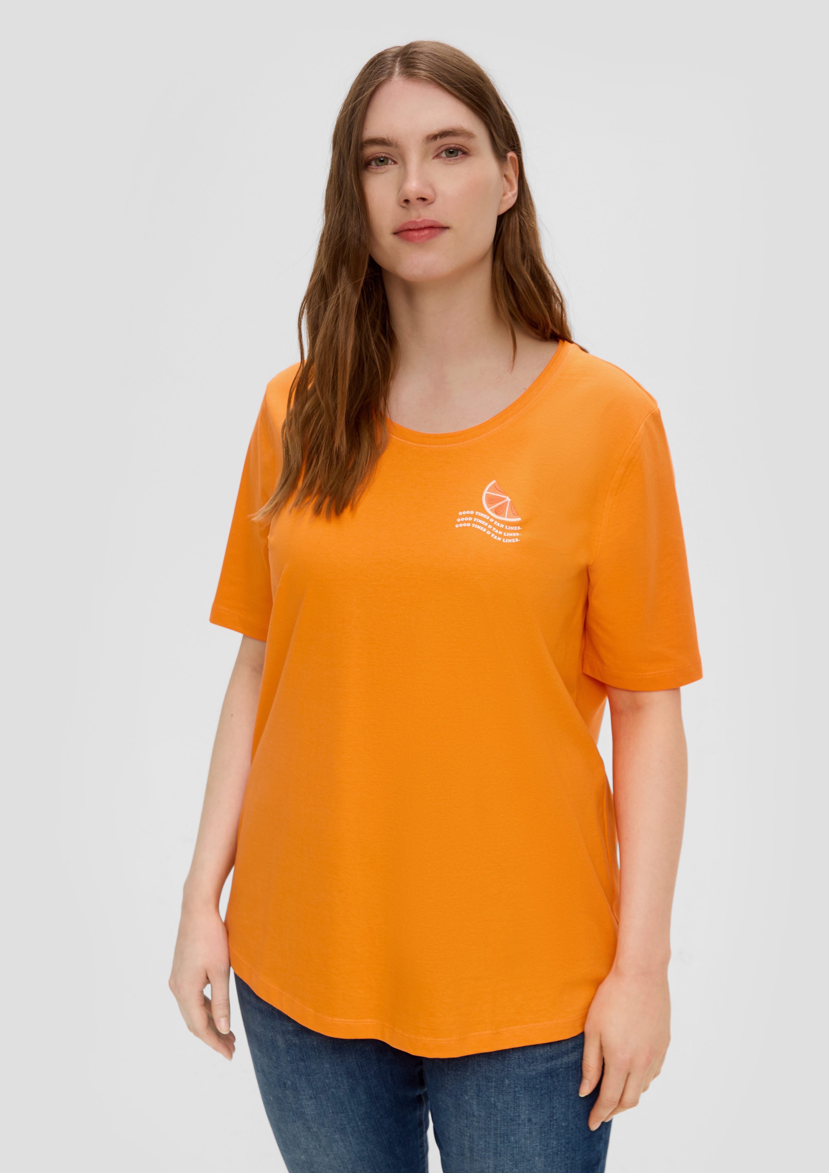 s.Oliver Kurzarmshirt Jerseyshirt mit Printdetail günstig online kaufen