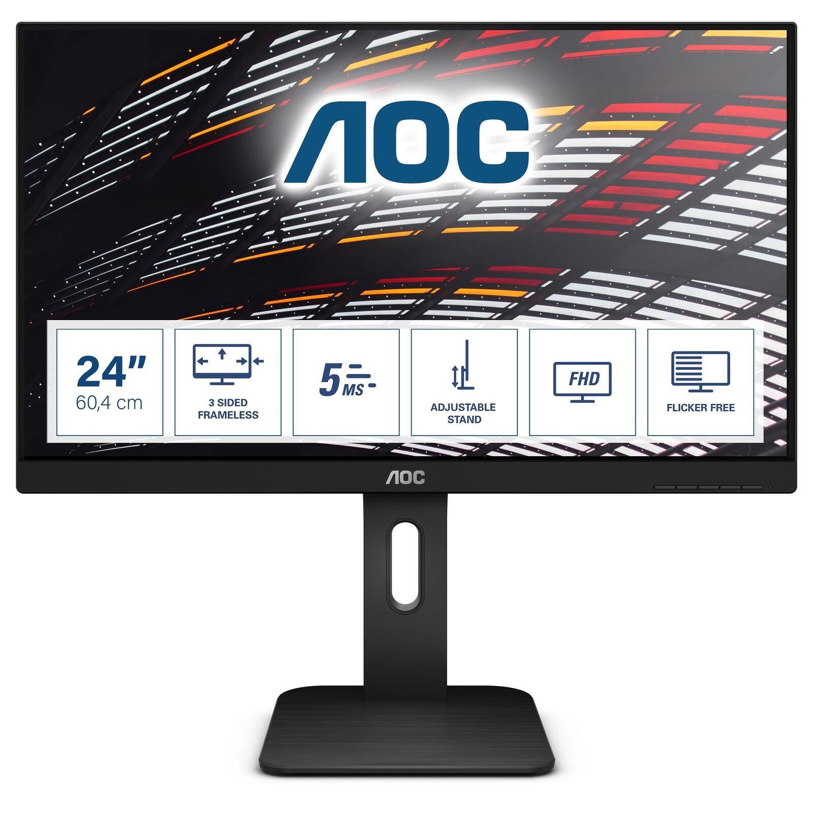 AOC AOC 24P1 LCD-Monitor (1920 x 1080, 5 ms Reaktionszeit, IPS Panel)