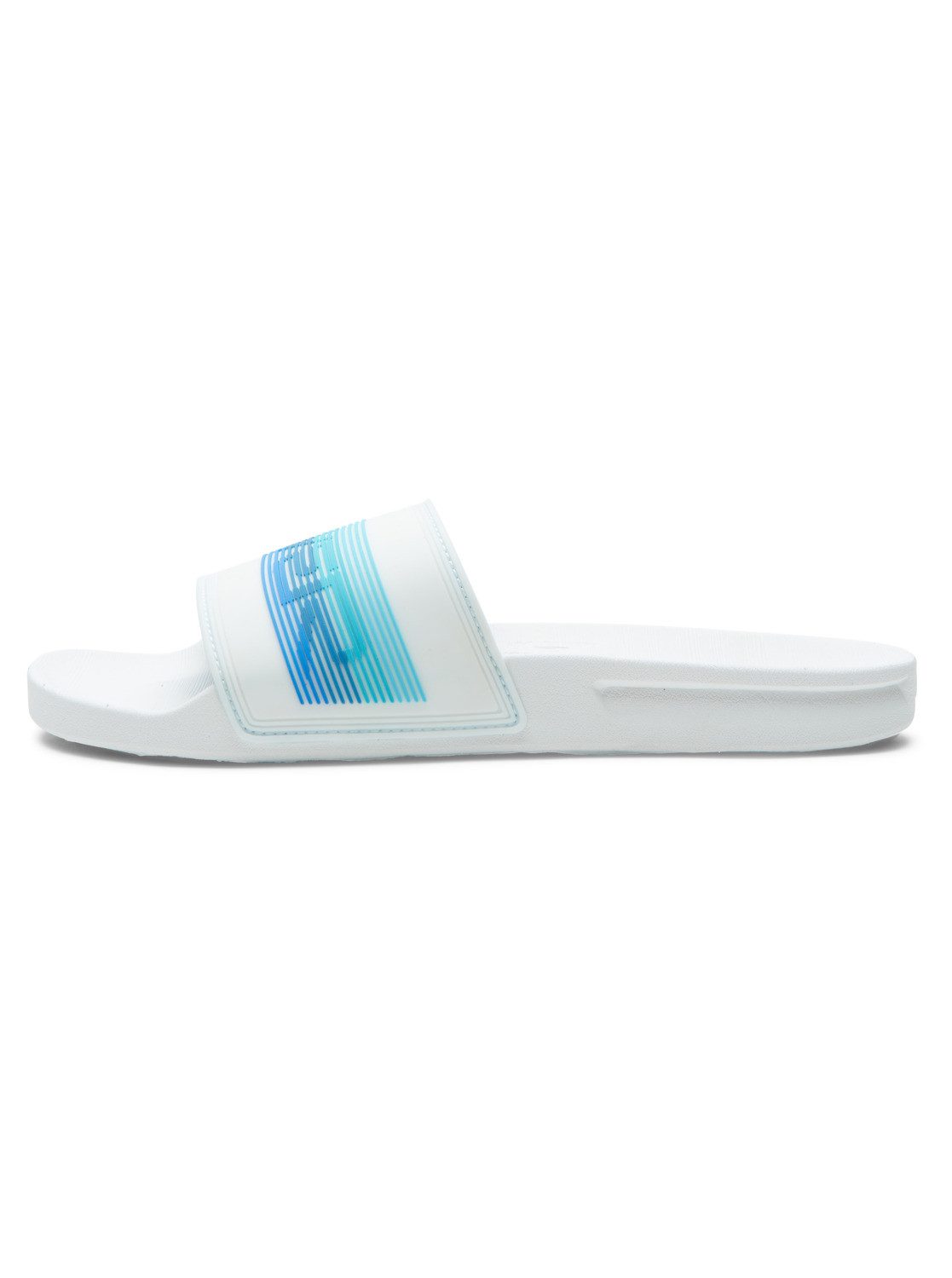 Quiksilver Rivi Wordmark Slide Sandale White/Blue/Blue