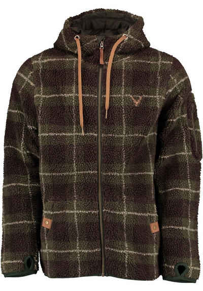 Tom Collins Fleecejacke Arypa Herren Teddyfleece-Jacke mit Kapuze und Kängurutaschen