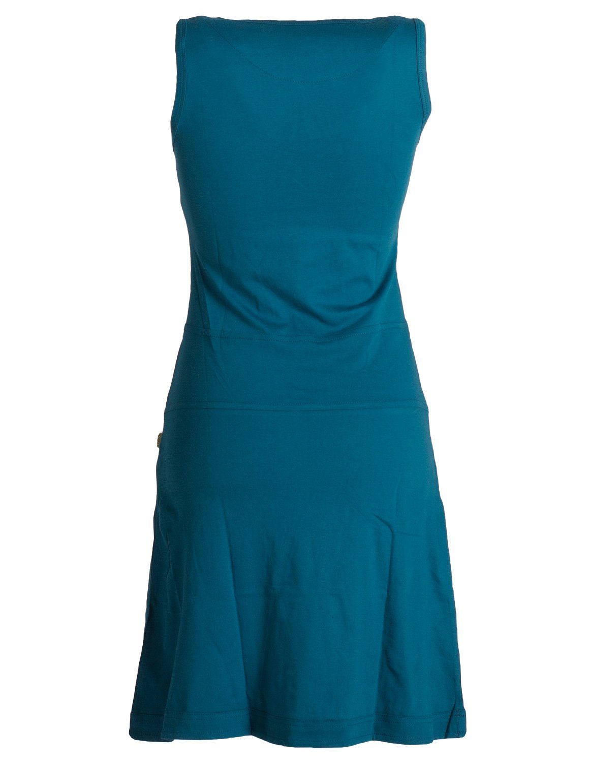 Vishes Sommerkleid Armloses Kleid aus Biobaumwolle seitliche Taschen