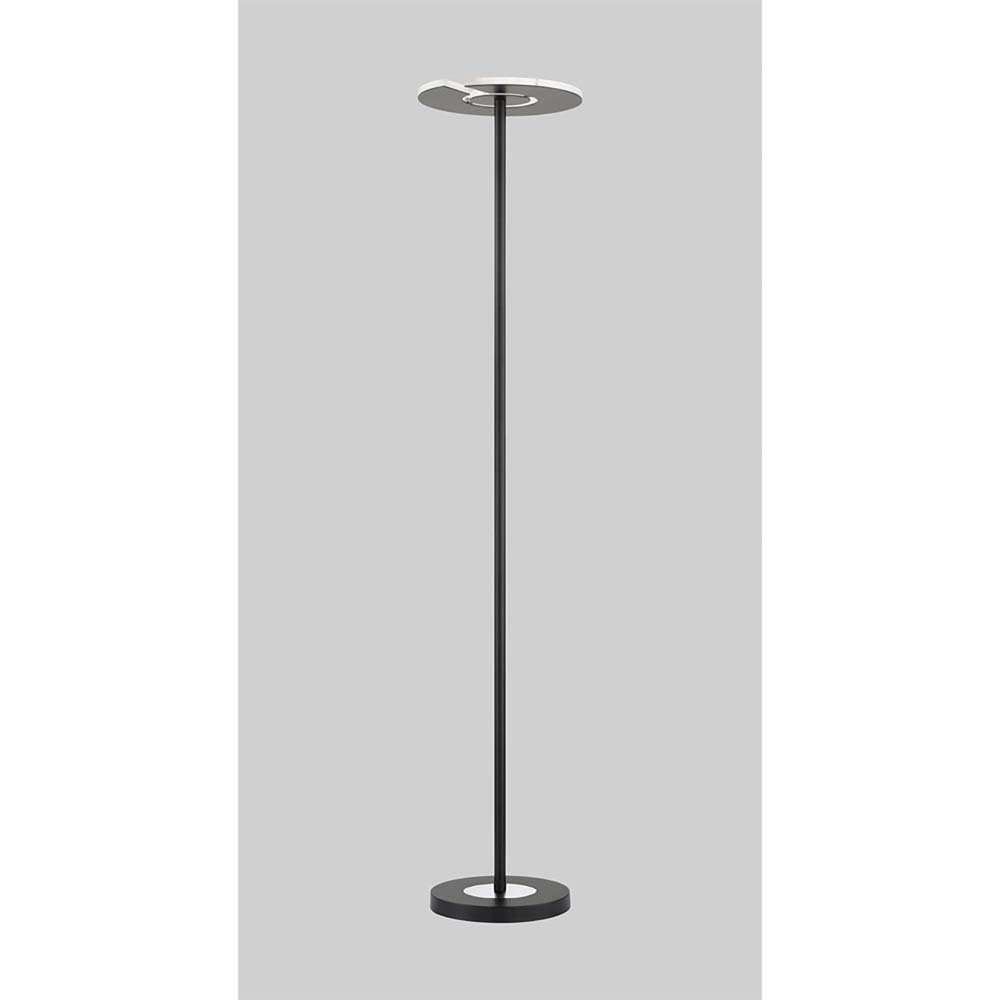 CCT Standlampe Wohnzimmerlampe LED Dimmbar Chrom Stehleuchte Metall Stehlampe, LED etc-shop H
