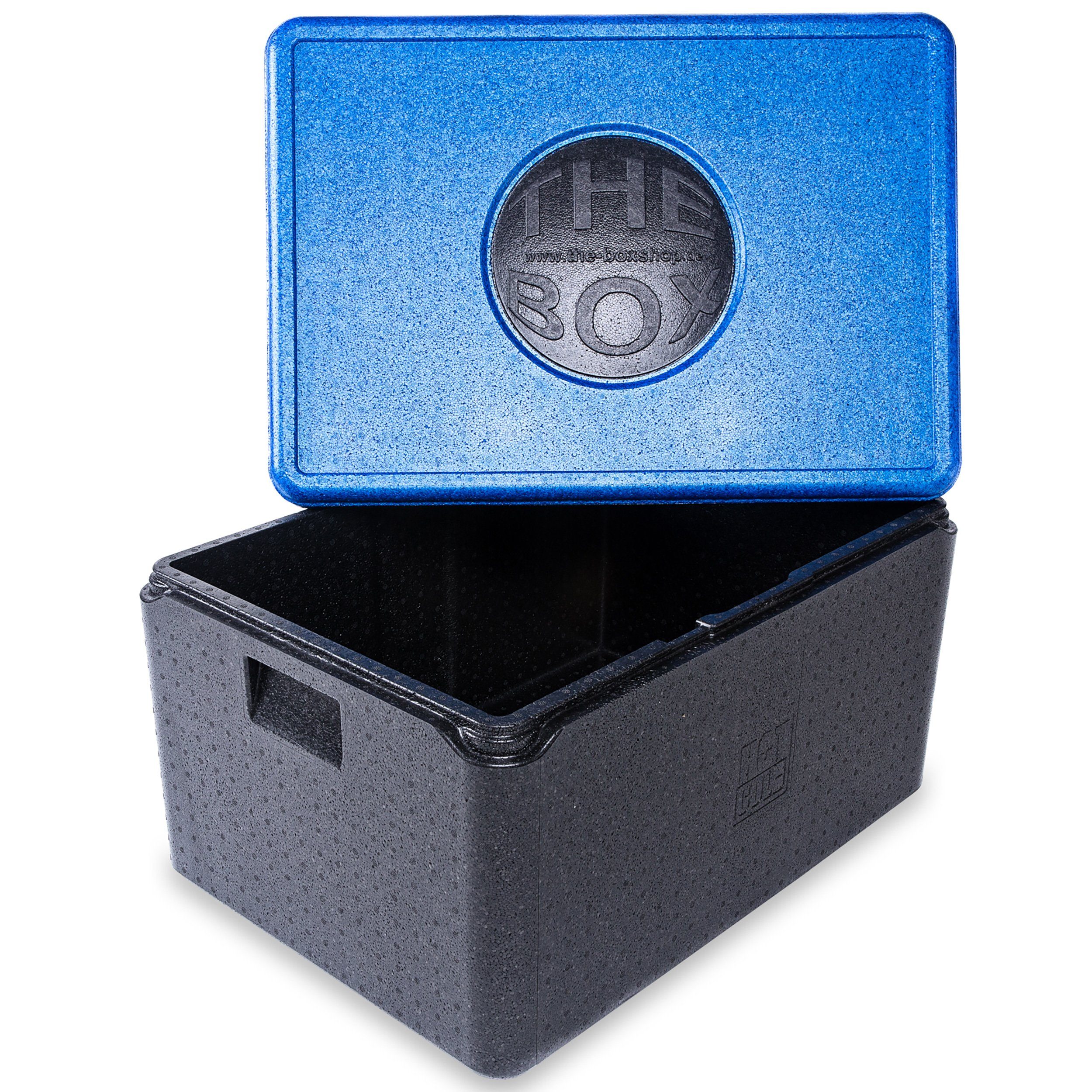 Climapor Kühlbox The Box Thermobox Nutzhöhe Universal 80l 30cm groß Deckel Blau 68,5x48,5x36,5cm