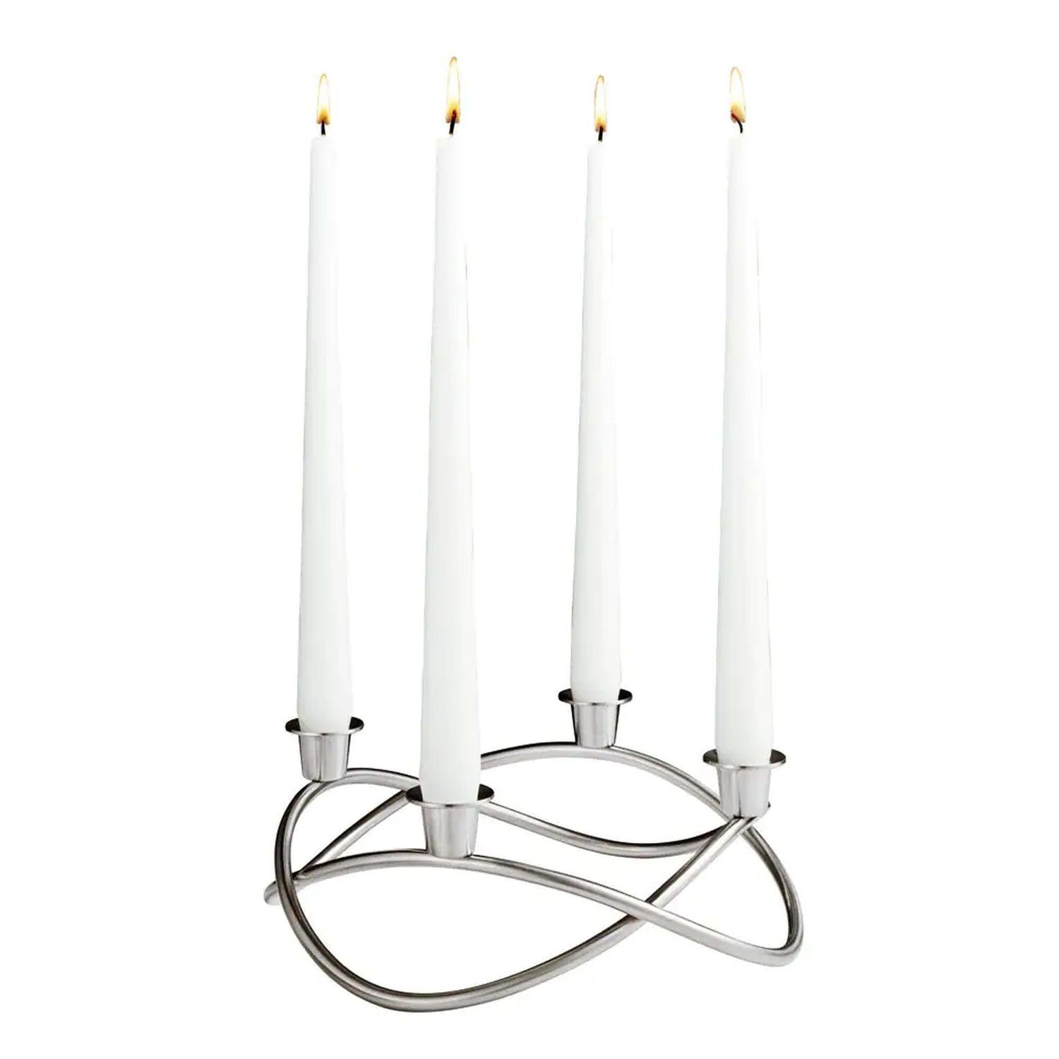 Georg Jensen Adventskranz Matt Edelstahl Season