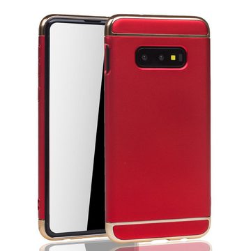 König Design Handyhülle Samsung Galaxy S10e, Samsung Galaxy S10e Handyhülle Backcover Rot
