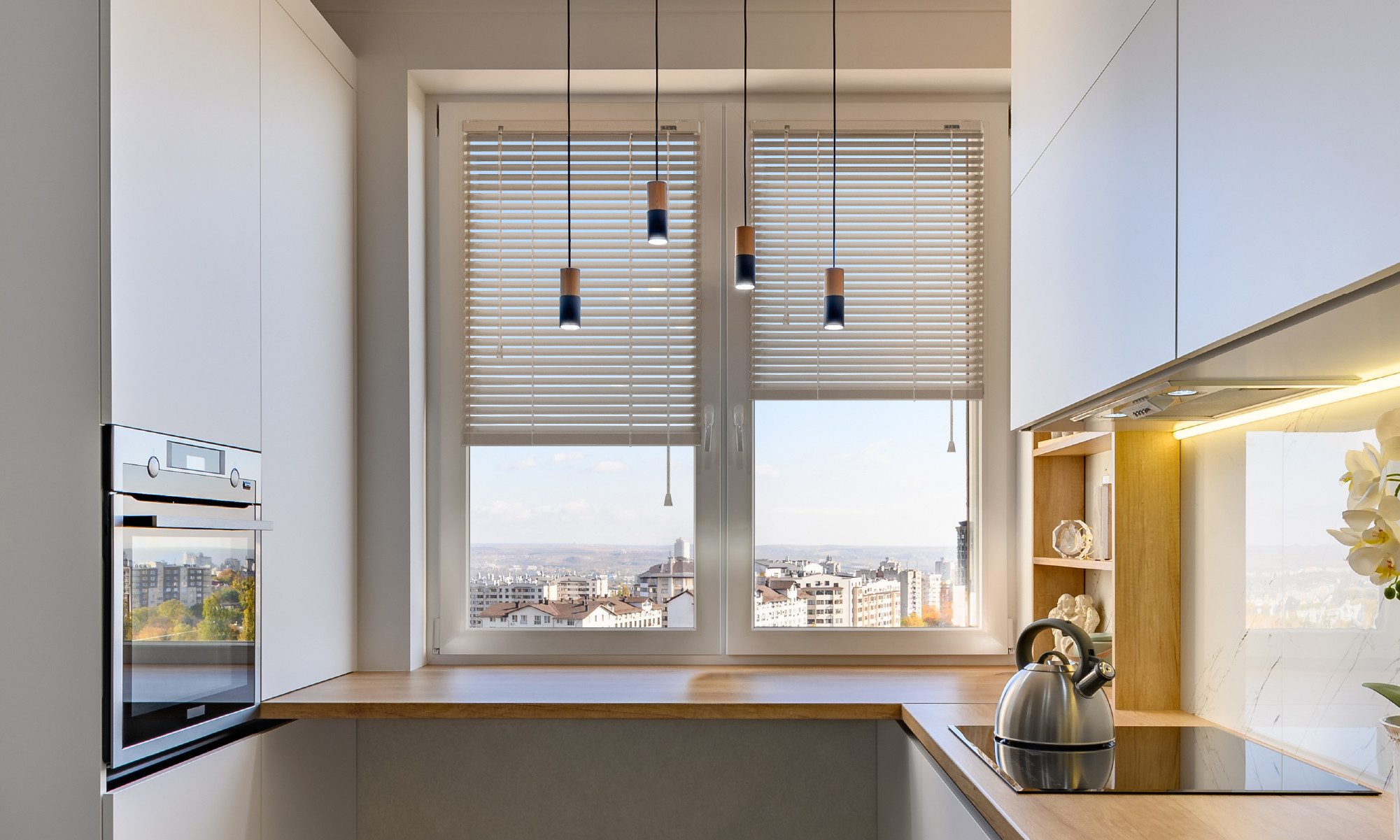 Sonello Jalousie Klemmfix ohne u. mit Bohren 30cm x 100cm Beige Aluminium Jalousette, Klemmfix, Inkl. Halterung für Decken- u. Wandmontage Alu Jalousie Fenster u. Tür, Blickdicht freihängend