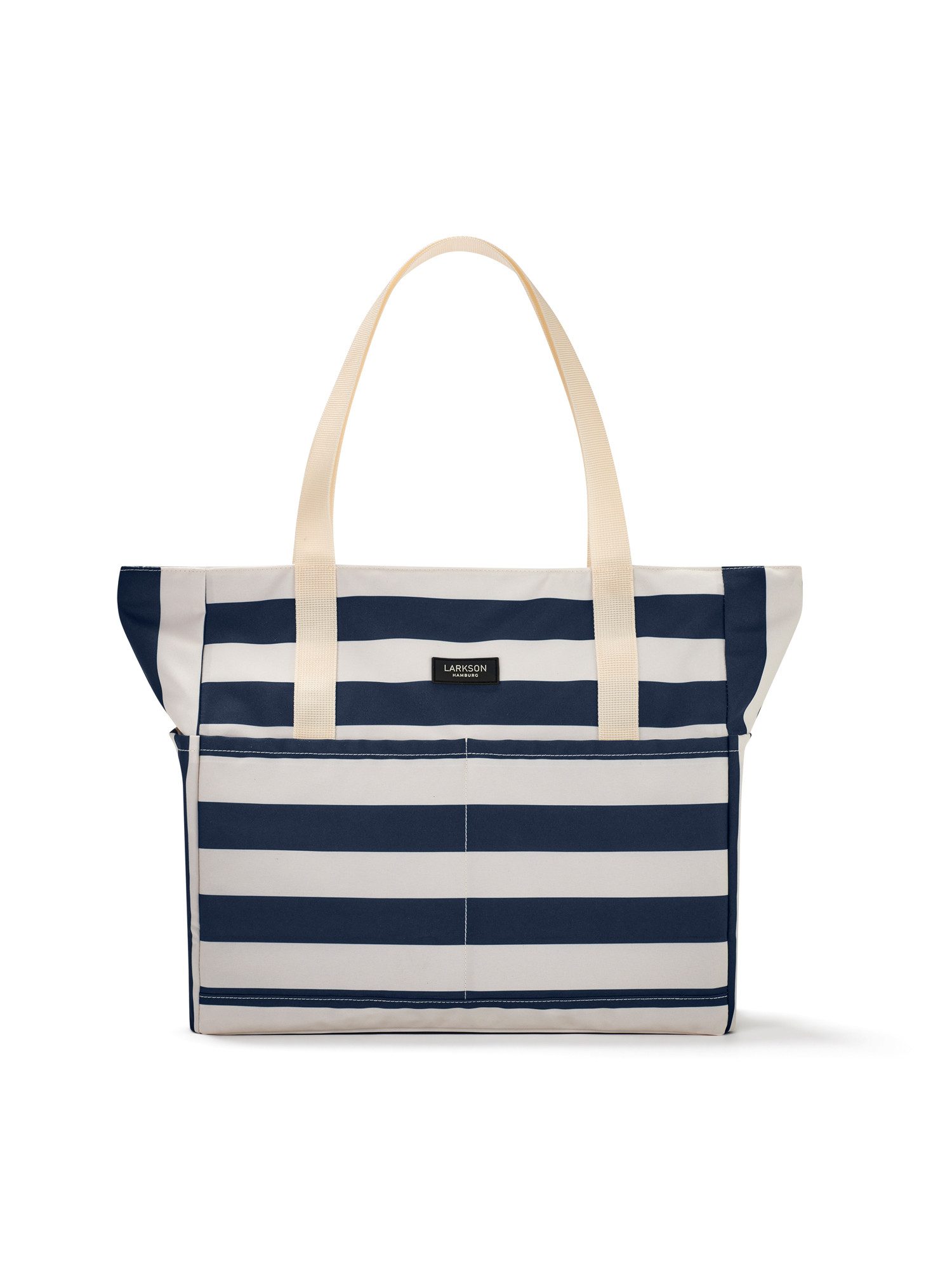 LARKSON Strandtasche Linn Strandtasche mit Reißverschluss (1-tlg), Große Beach Bag für Strand und Urlaub, Wasserabweisend
