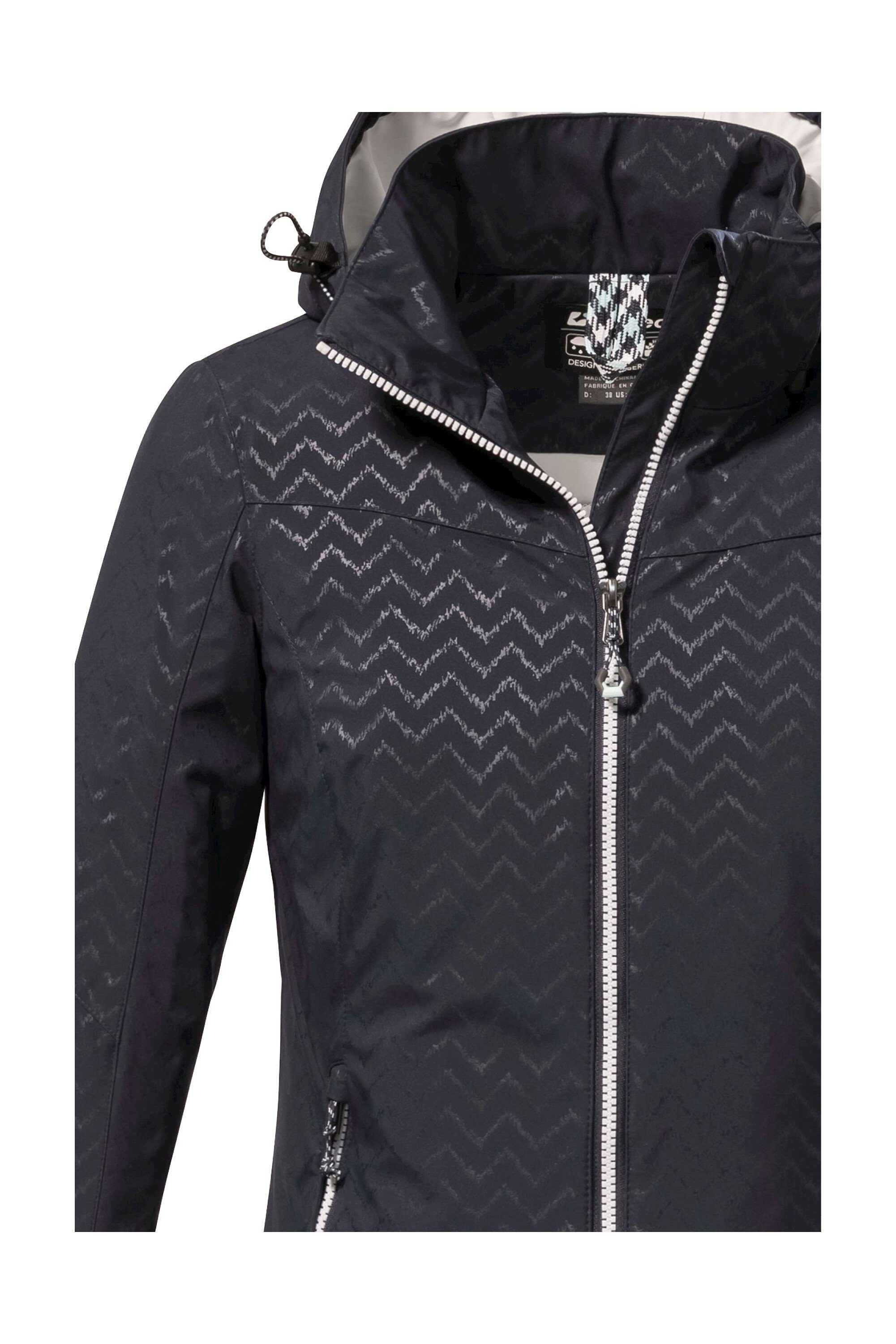 Killtec Softshelljacke KOS 176 WMN SFTSHLL JCKT Wasserabweisende, atmungsaktive Softshelljacke mit All Over-Print