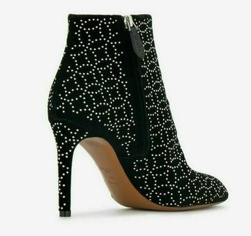 ALAÏA PARIS ALAÏA PARIS VELVET STUDDED LASER CUT ANKLE BOOTS STIEFEL PUMPS SHOES S Stiefelette