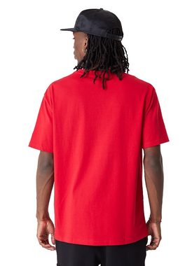 New Era T-Shirt New Era Herren T-Shirt NBA LOGO OS CHICAGO BULLS TEE Red Rot