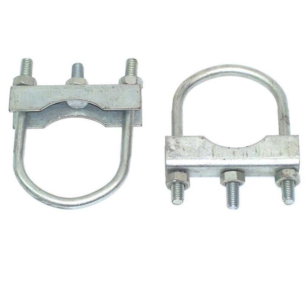 Apex Rohrschelle 2 x Rohrdeichselbefestigung Klemmschelle Klemmhalter für Stützrad, (2-St)