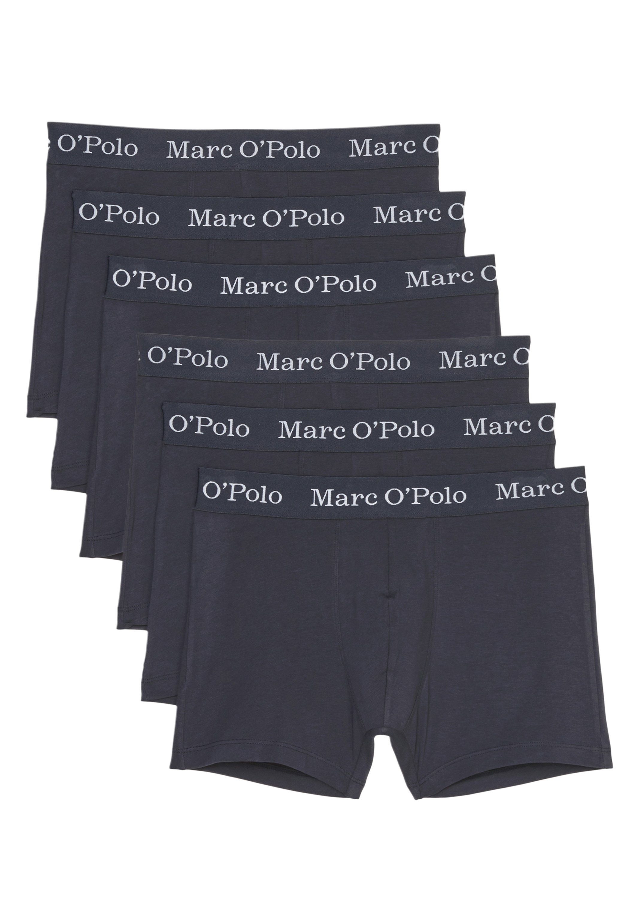 Marc O'Polo Retro Boxer 6er Pack Elements Organic Cotton (Spar-Set, 6-St) Long Short / Pant - Baumwolle - Ohne Eingriff - Dark Navy