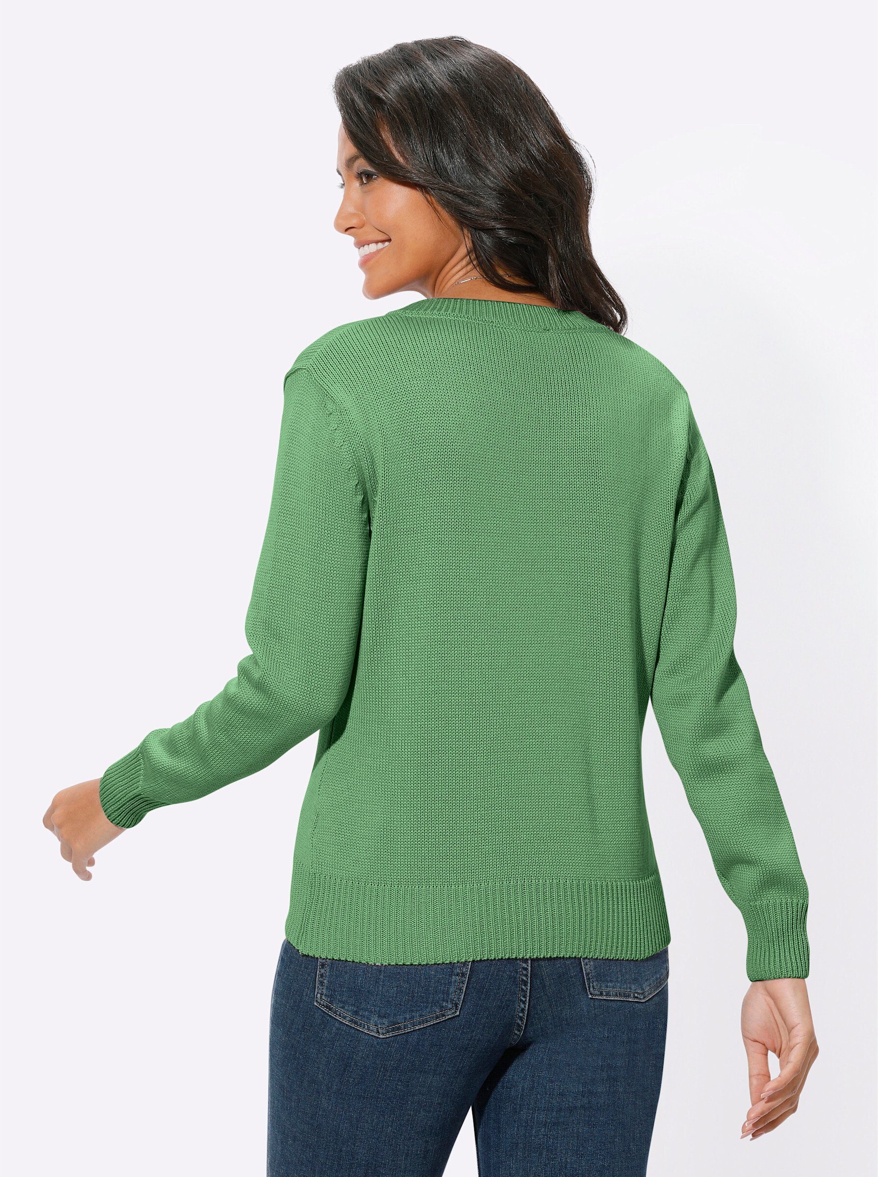 Witt Strickpullover V-Ausschnitt-Pullover günstig online kaufen