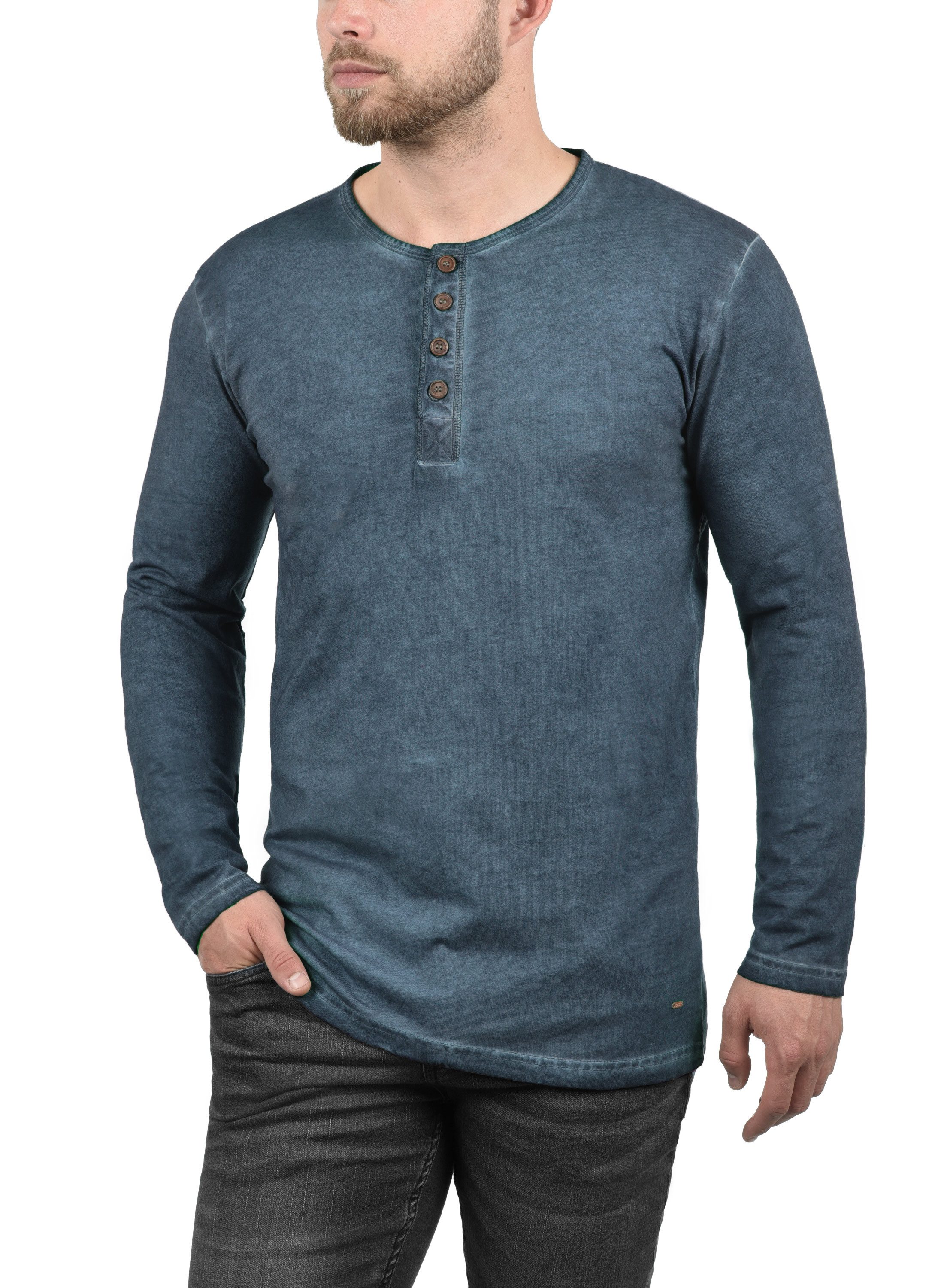 !Solid Rundhalsshirt SDTimur Longsleeve mit Used-Look günstig online kaufen