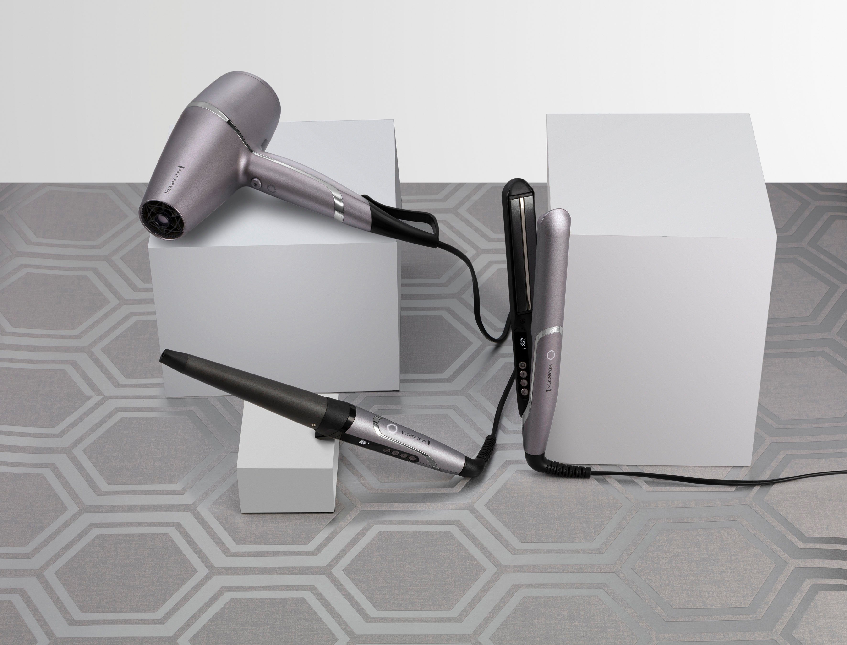Remington Lockenstab PROluxe™ You CI98X8, Keramik-Beschichtung, Memory Funktion, 2 StyleAdapt™ Nutzerprofile lila