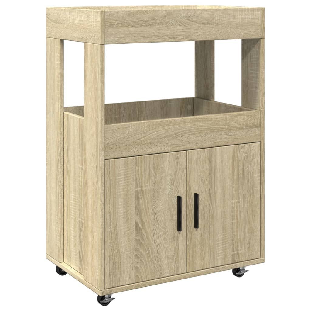 vidaXL Sideboard Barwagen Sonoma-Eiche 60x39,5x89 cm günstig online kaufen