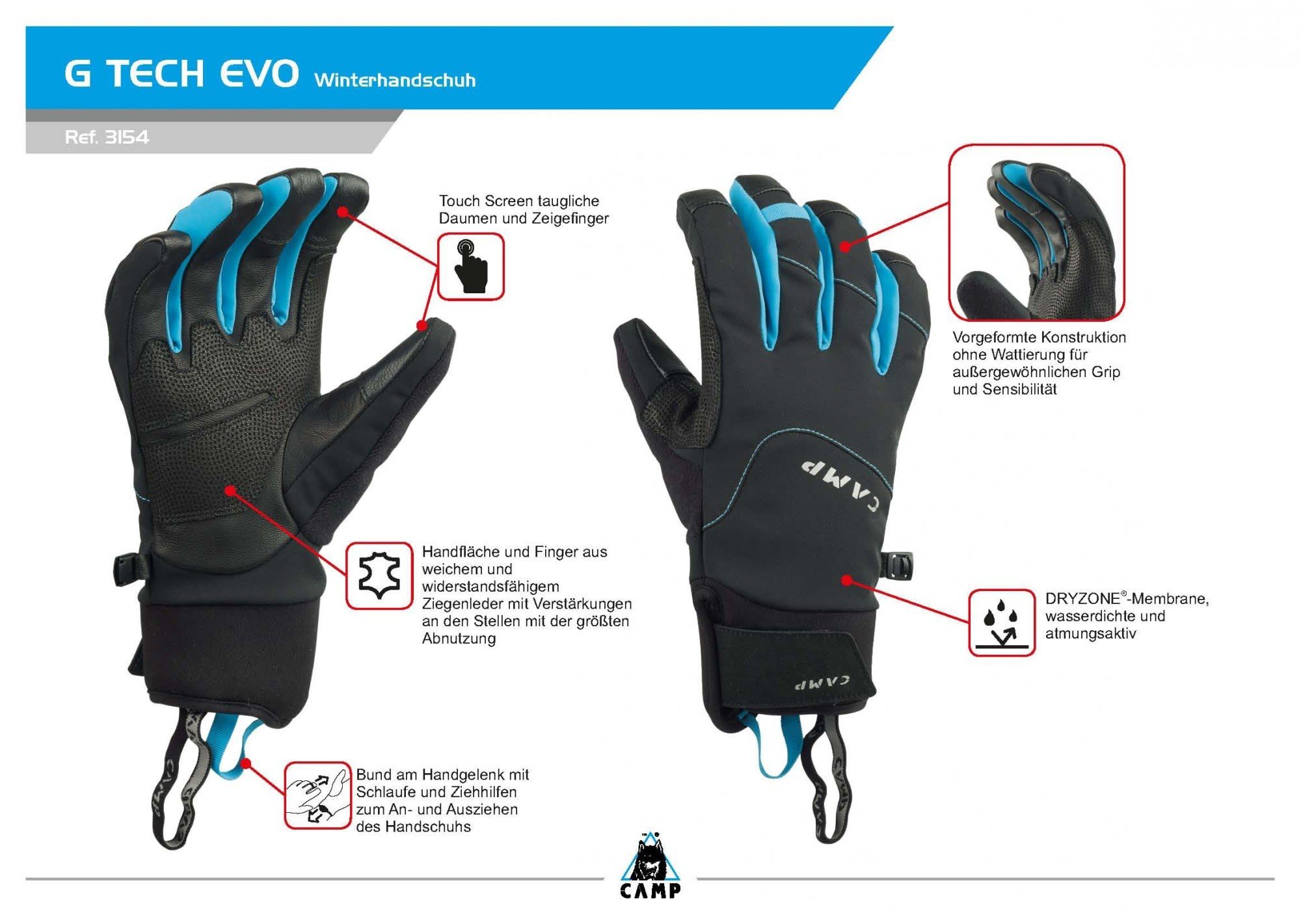 Evo Fleecehandschuhe Camp Accessoires G Tech Camp