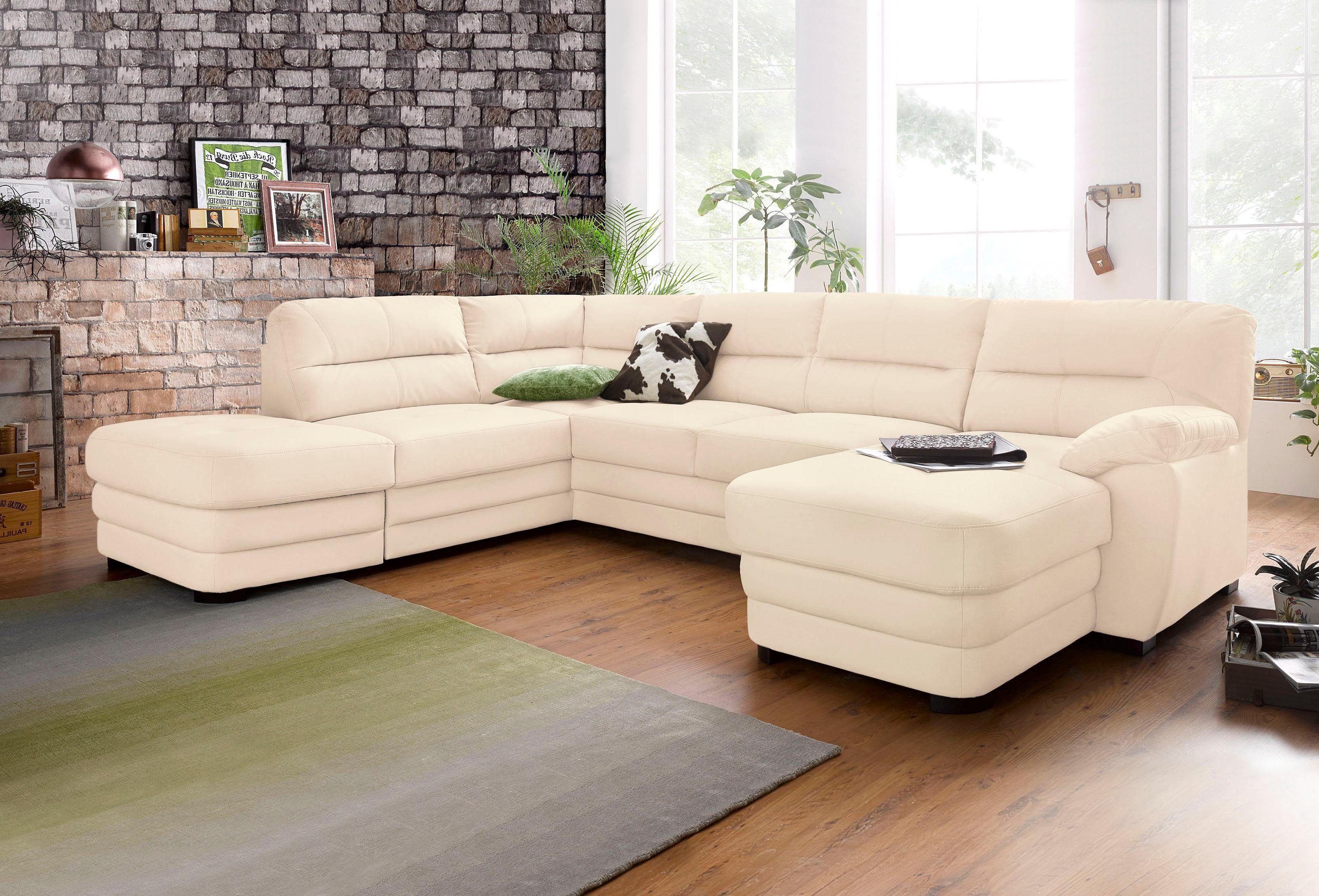COTTA Polstergarnitur Royale U-Form, (Set), Set bestehend aus: Wohnlandschaft & Hocker
