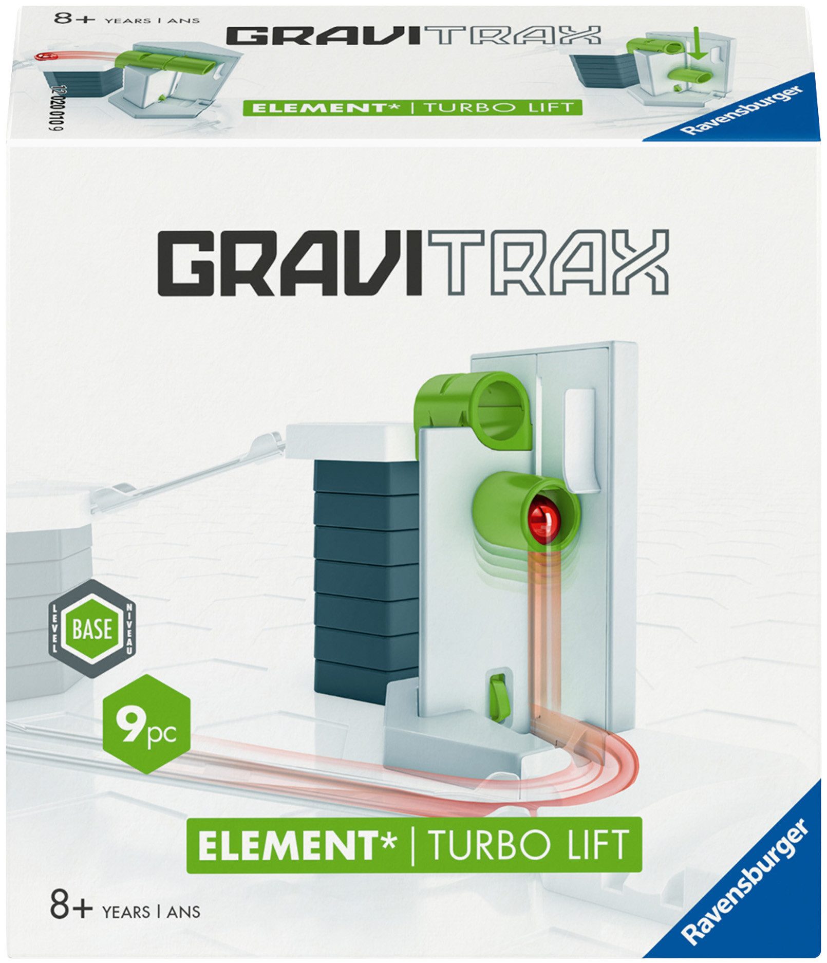 Ravensburger Kugelbahn-Bausatz GraviTrax BASE, Element Turbo Lift, Made in Europe