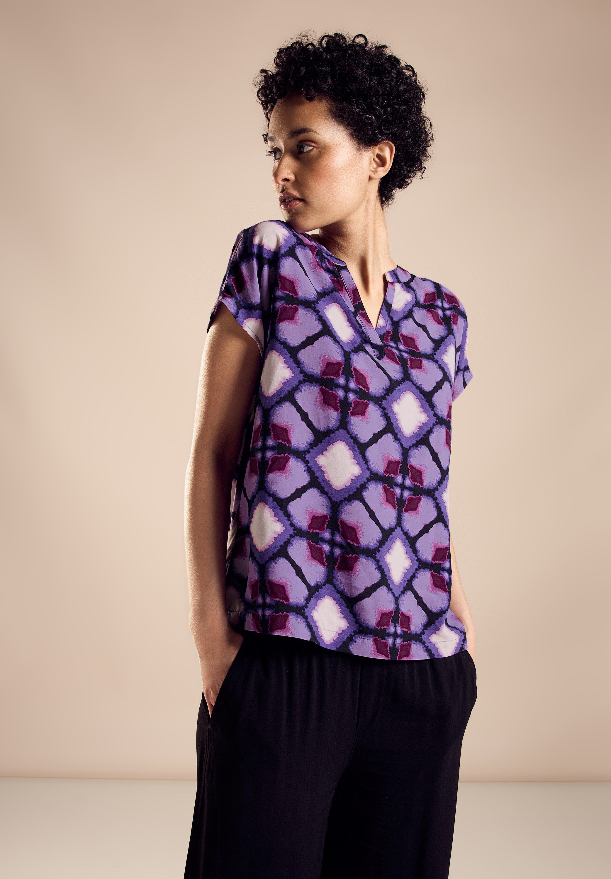 STREET ONE Blusentop mit All-Over Print