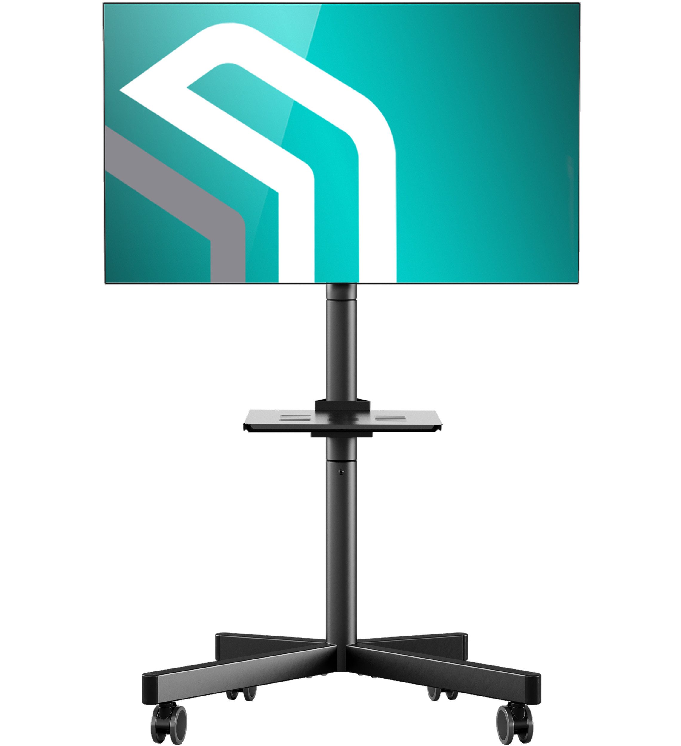 ONKRON TV-Ständer ONKRON 23 -60", 40 kg max, VESA 400x400, TS1137-B, (bis 60,00 Zoll, Packung, rollbar höhenverstellbar)