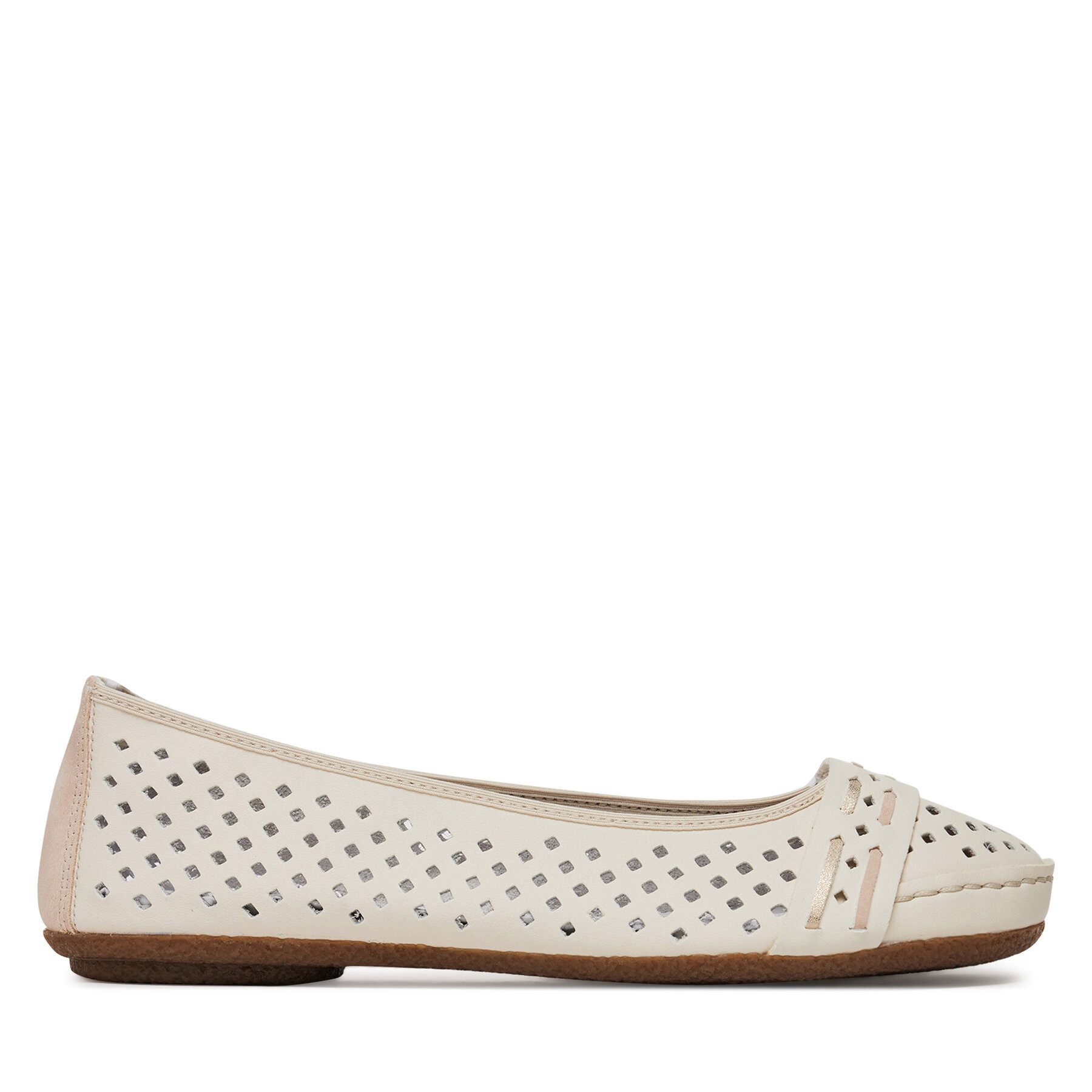 Rieker Rieker Damen-Ballerinas Beige 41430-60 Ballerina