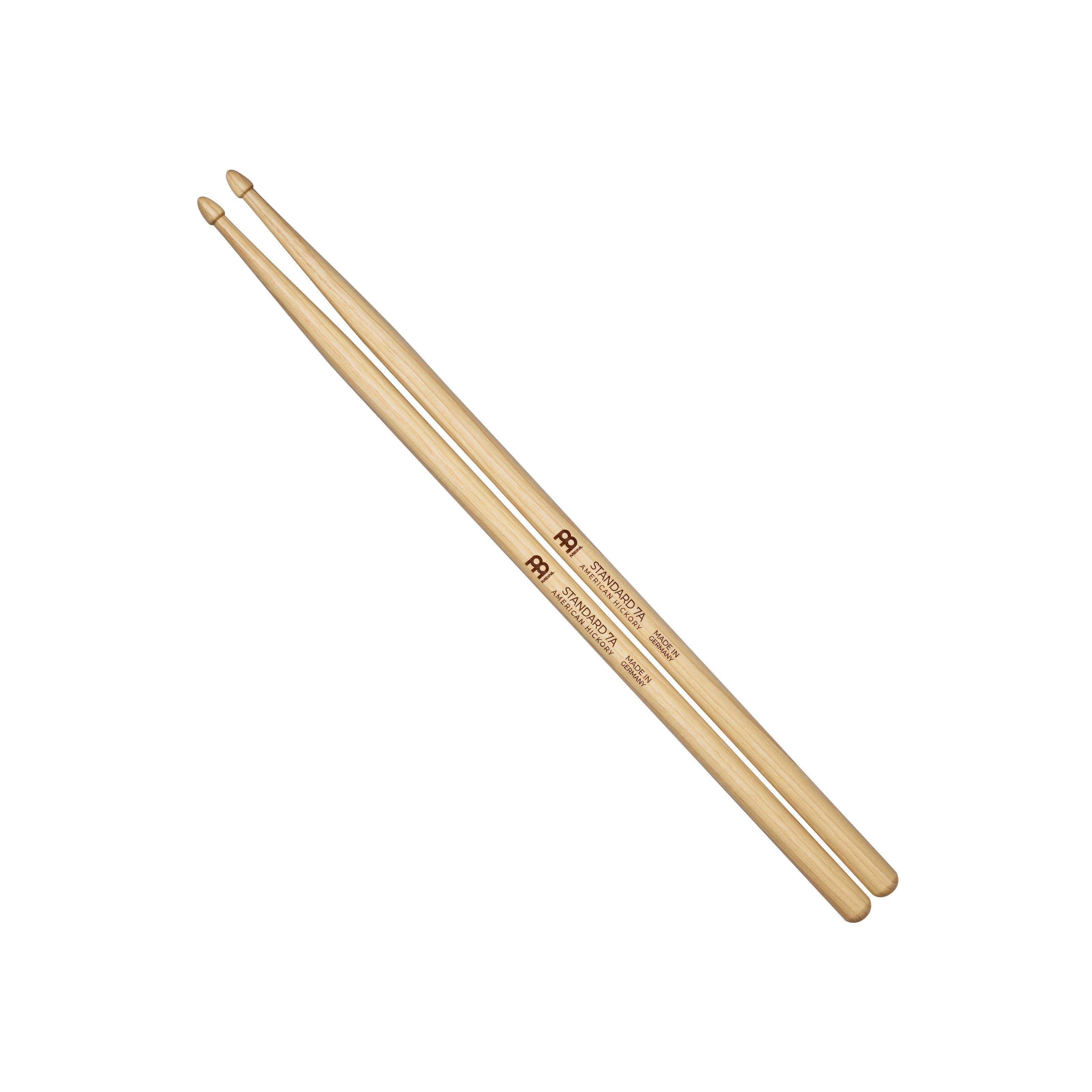 Meinl Percussion Drumsticks (Sticks, Beater und Mallets, Drumsticks Holztip), Standard 7A Sticks - Drumsticks