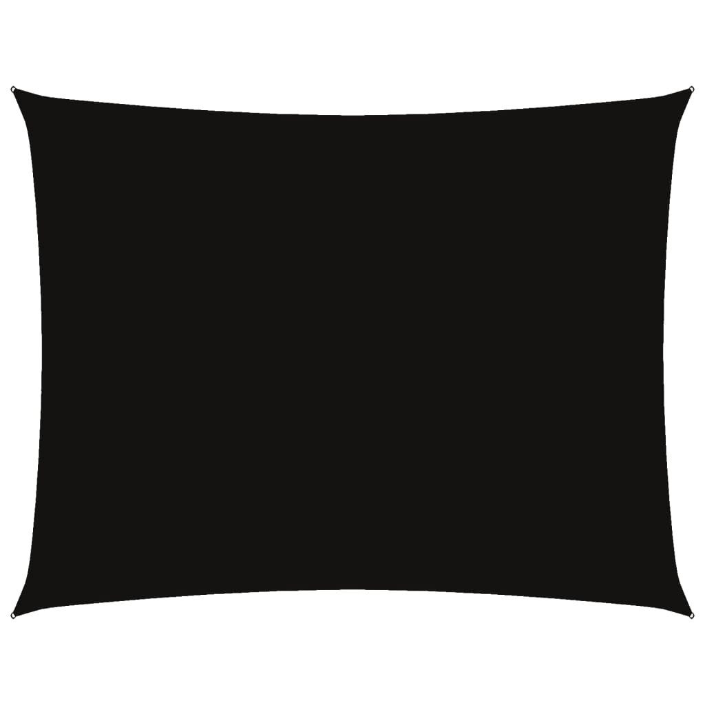 Sonnensegel Sonnensegel Oxford-Gewebe Rechteckig 6x7 m Schwarz