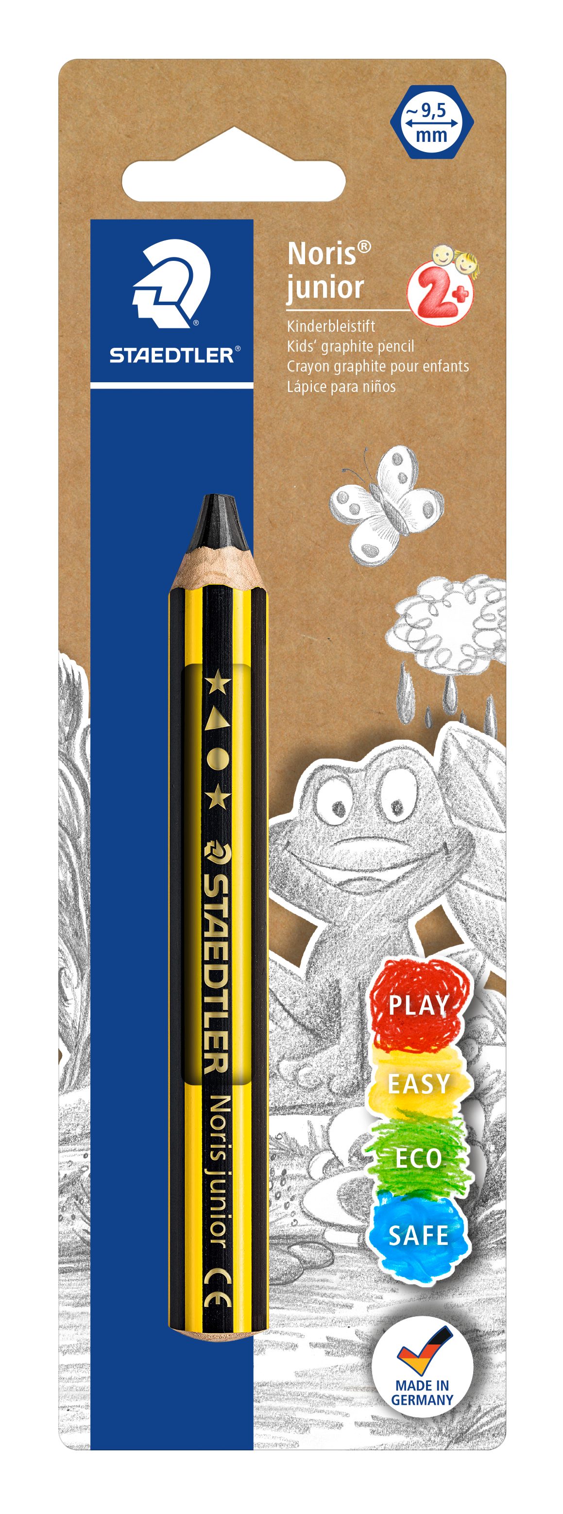 STAEDTLER Bleistift BK STAEDTLER Bleistift Noris junior, Härtegrad: 2B, Blister